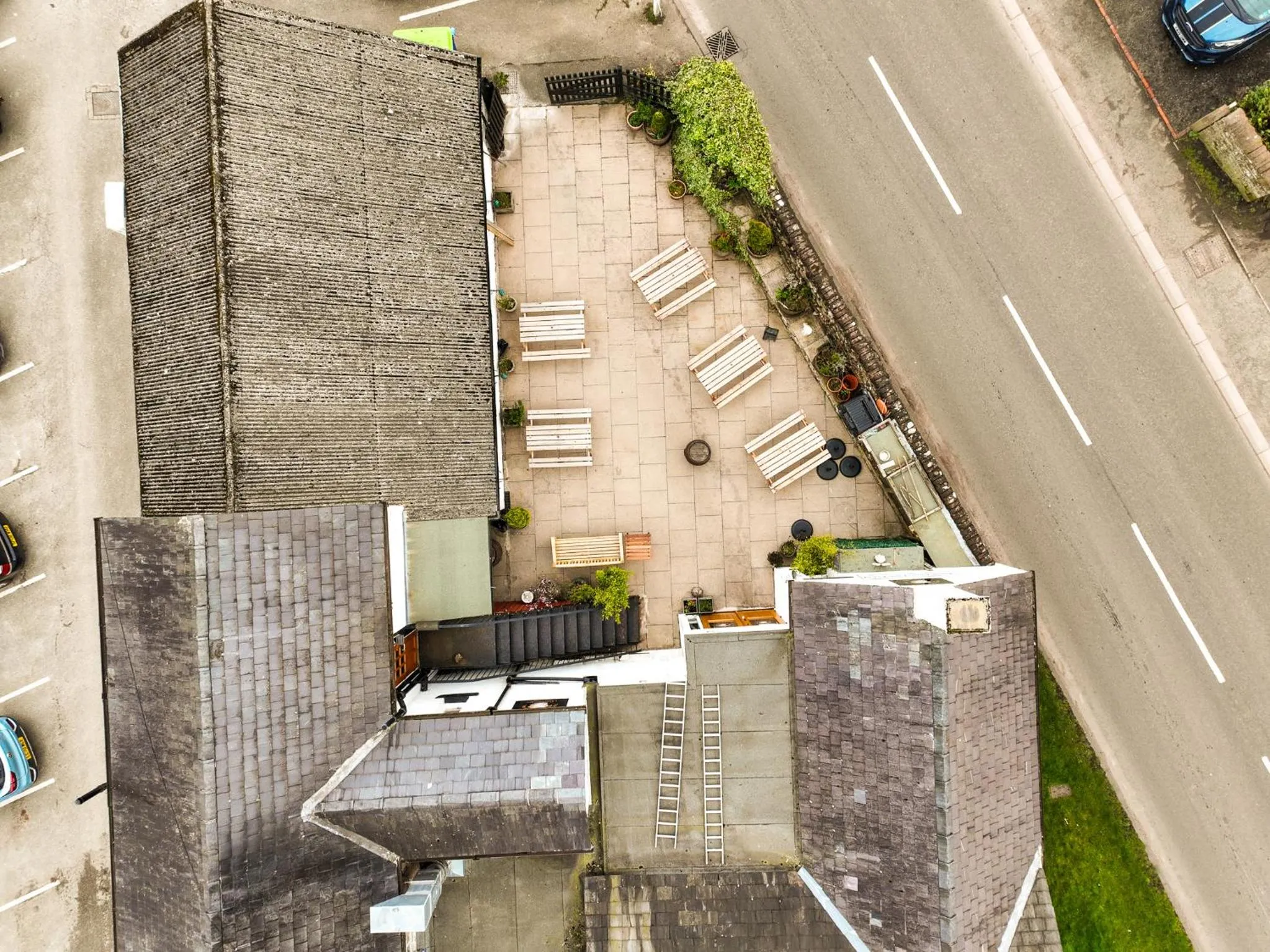 Bird's eye view in The Shepherds Inn, Langwathby