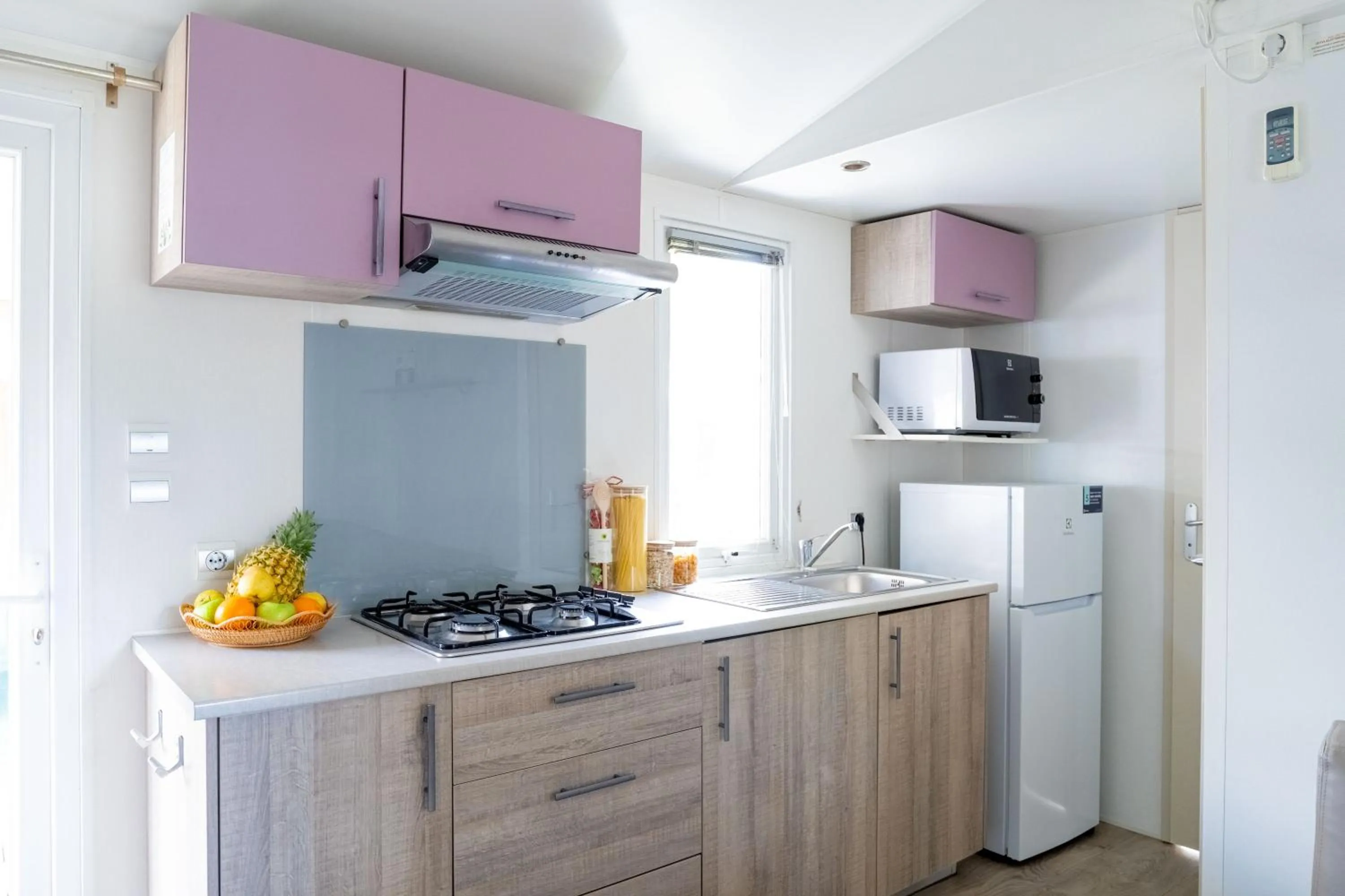 Kitchen or kitchenette in Club del Sole Adriano Family Camping Village