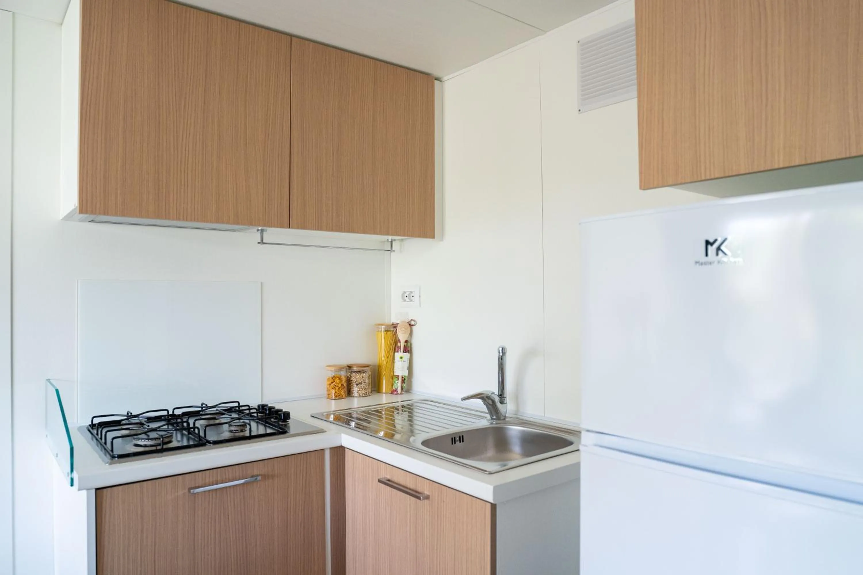 kitchen in Club del Sole Adriano Family Camping Village