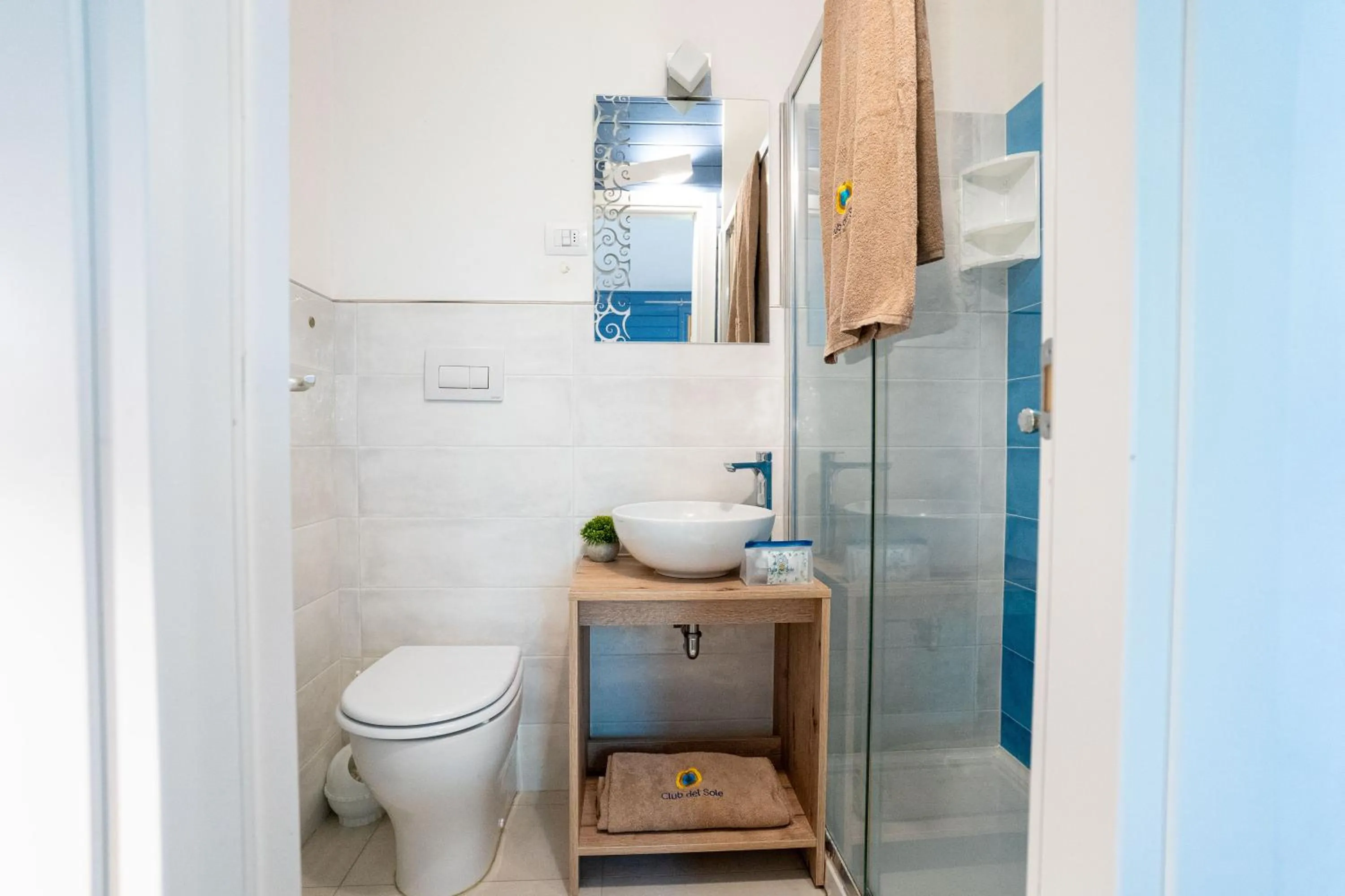 Bathroom in Club del Sole Adriano Family Camping Village