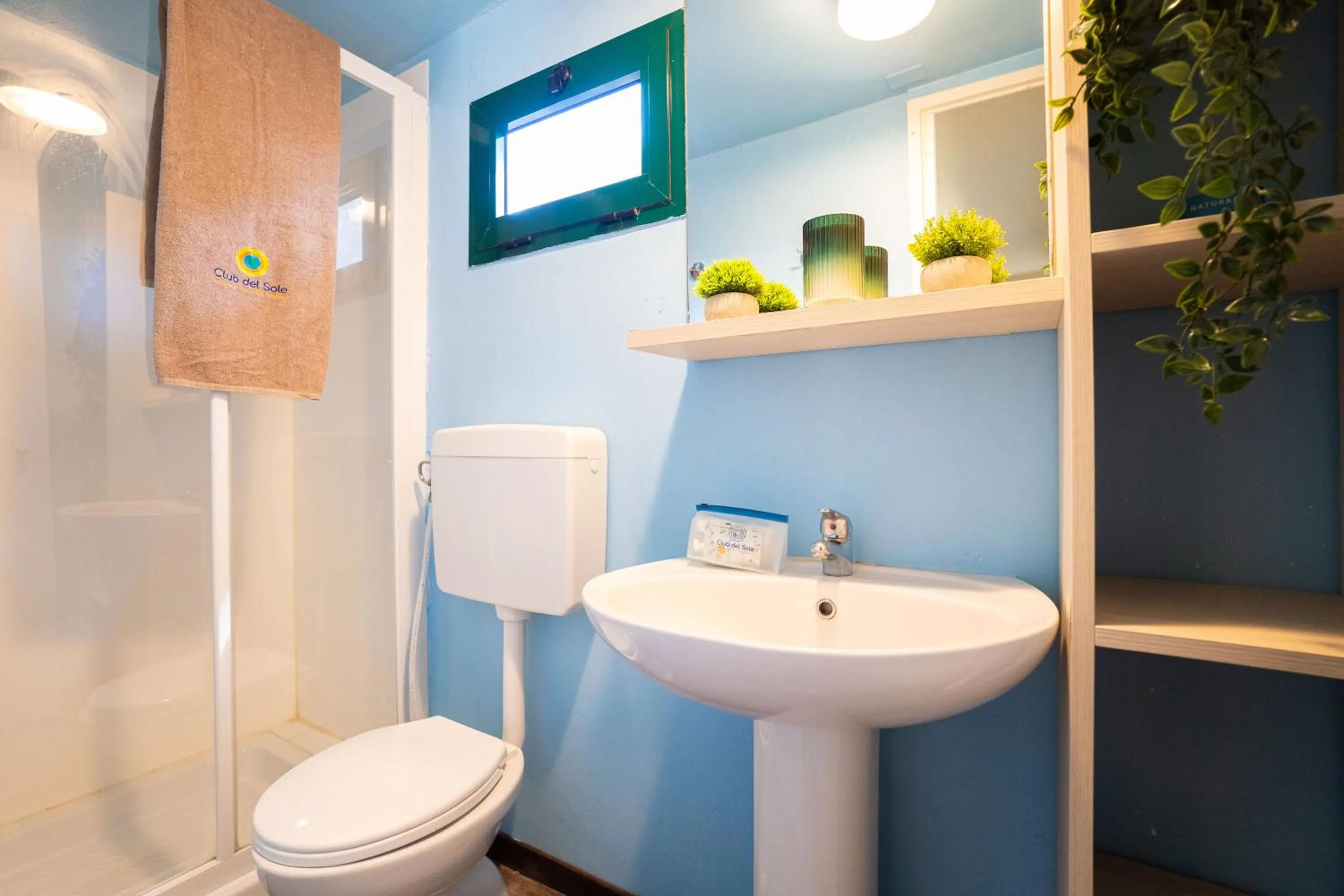 Bathroom in Club del Sole Adriano Family Camping Village