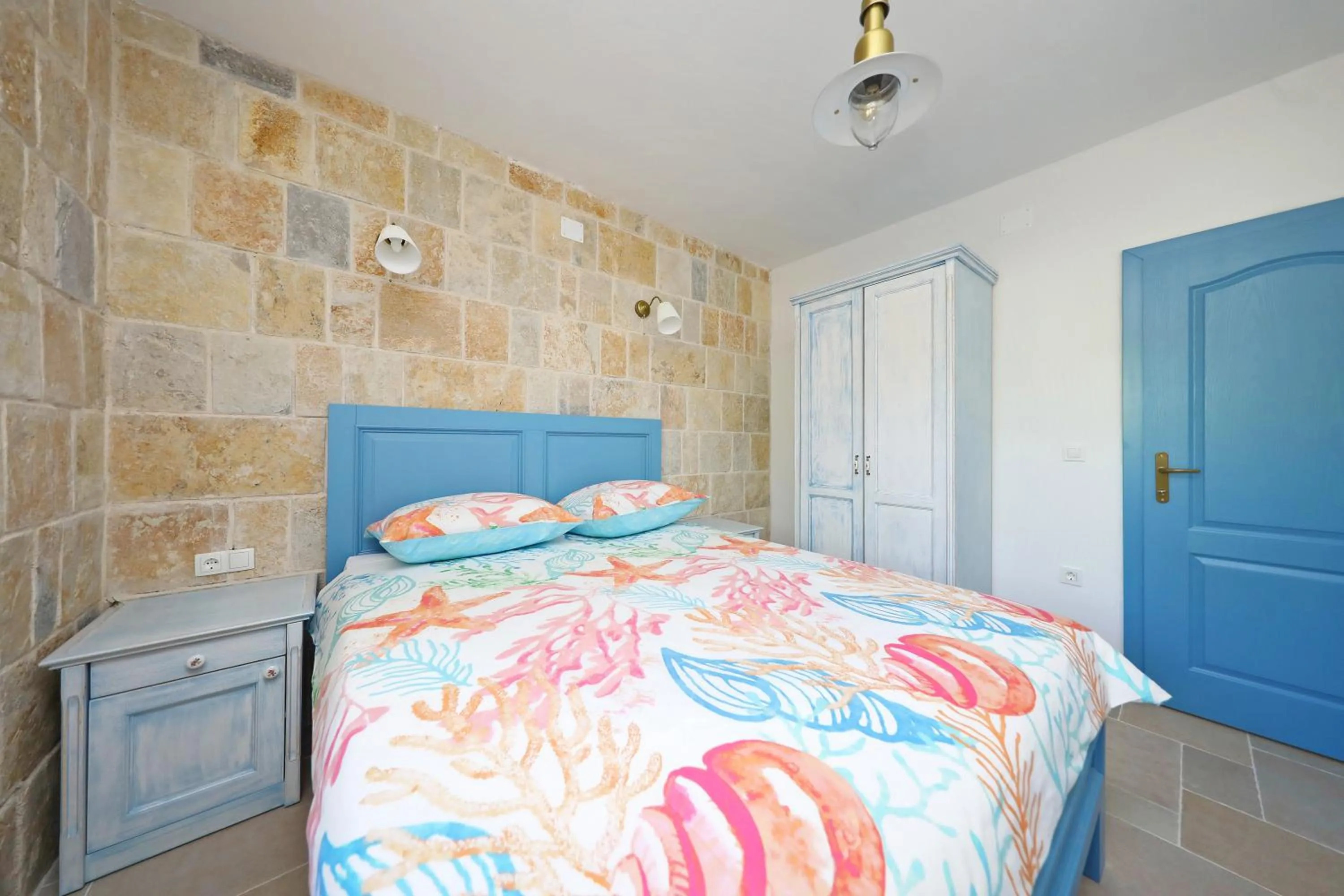 Bedroom, Bed in Villa Mare