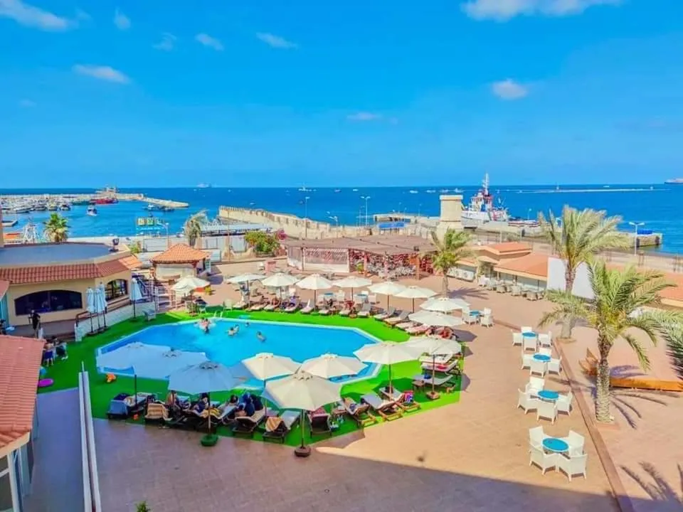 Pool view in Resta Port Said Hotel