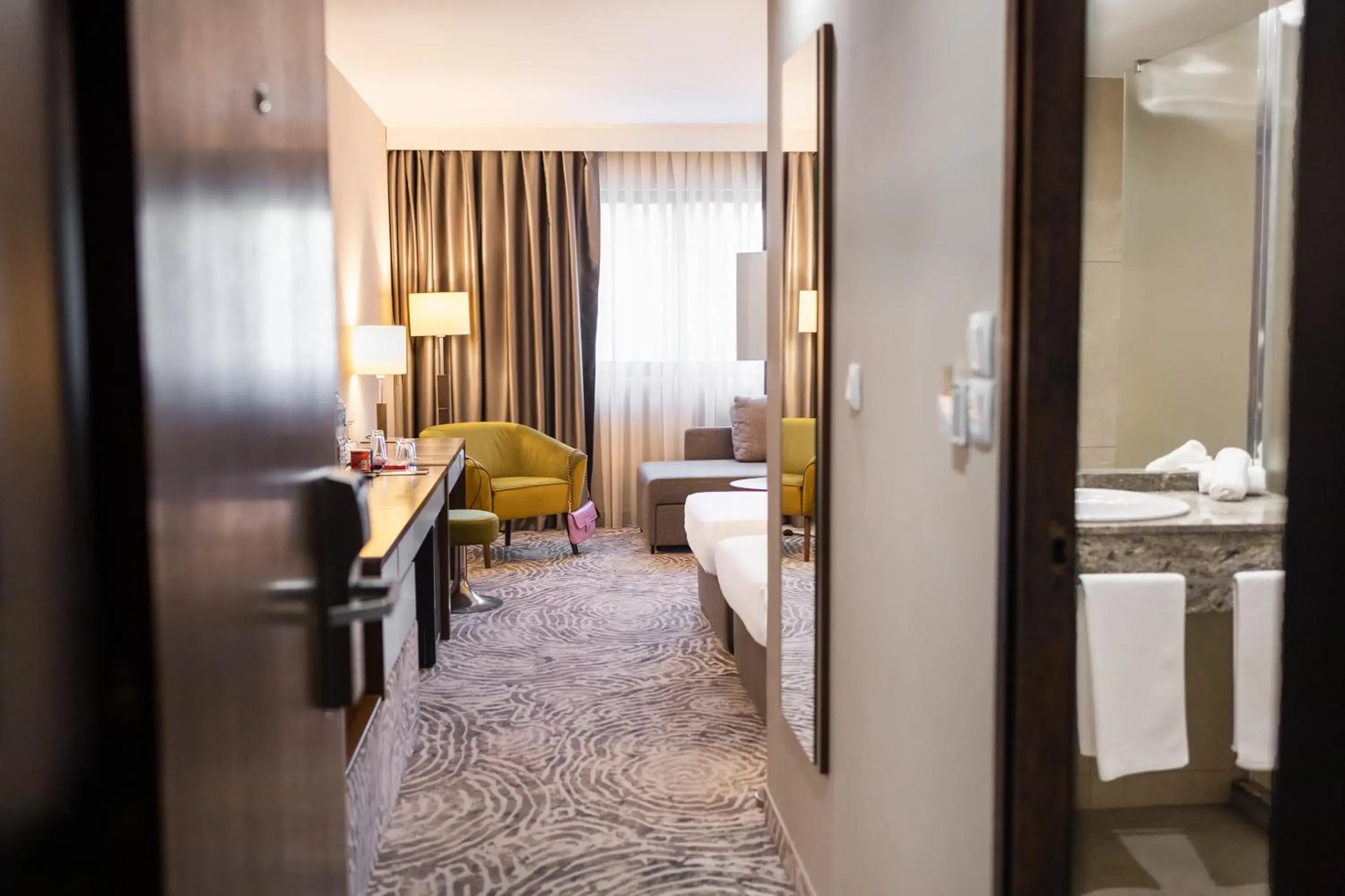 Bed in Grand Hotel Plovdiv Bed in Grand Hotel Plovdiv