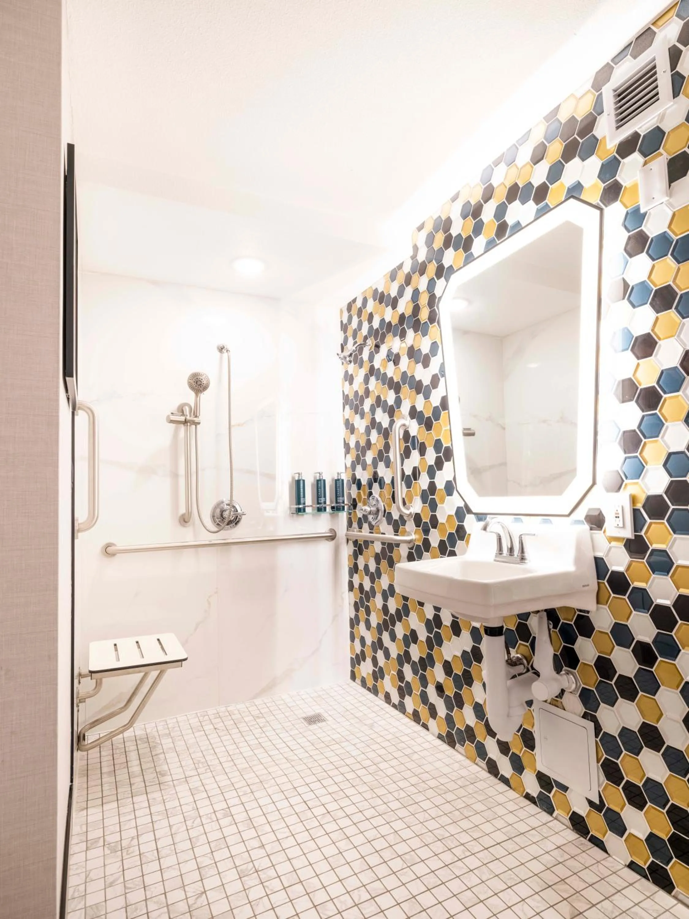 Shower in DoubleTree by Hilton Livermore, CA