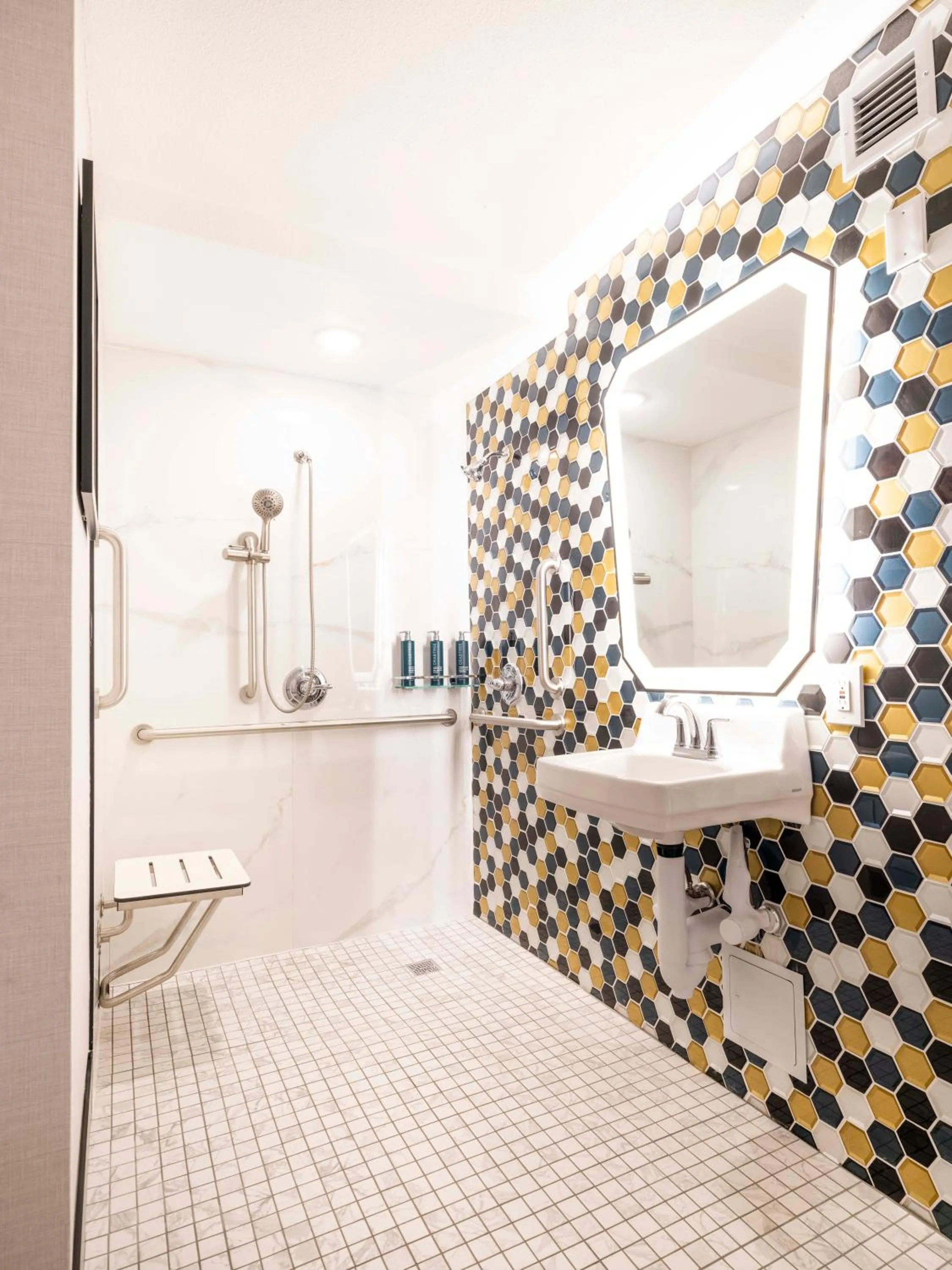 Shower in DoubleTree by Hilton Livermore, CA