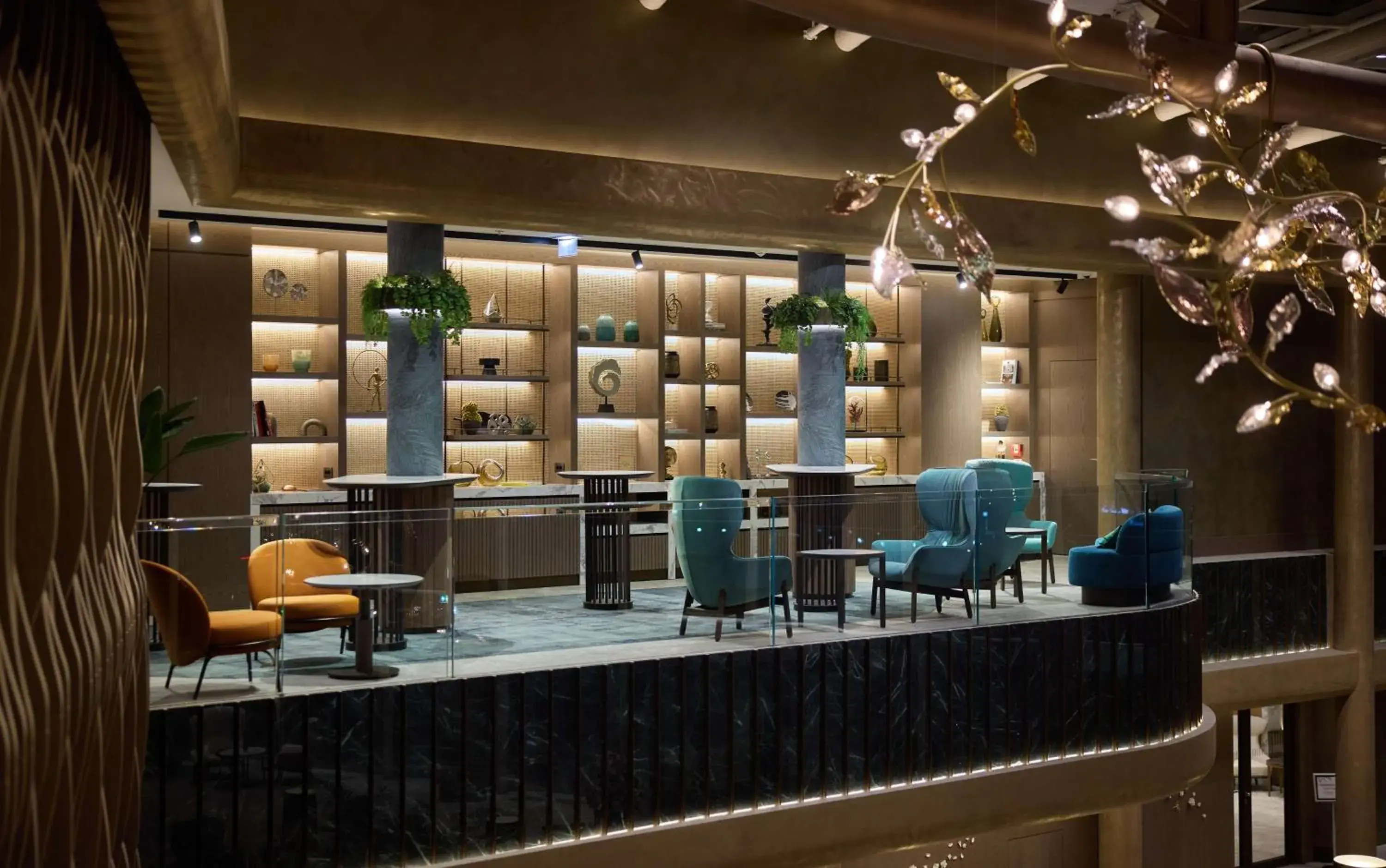 Lobby or reception in Hilton Sofia Lobby or reception in Hilton Sofia