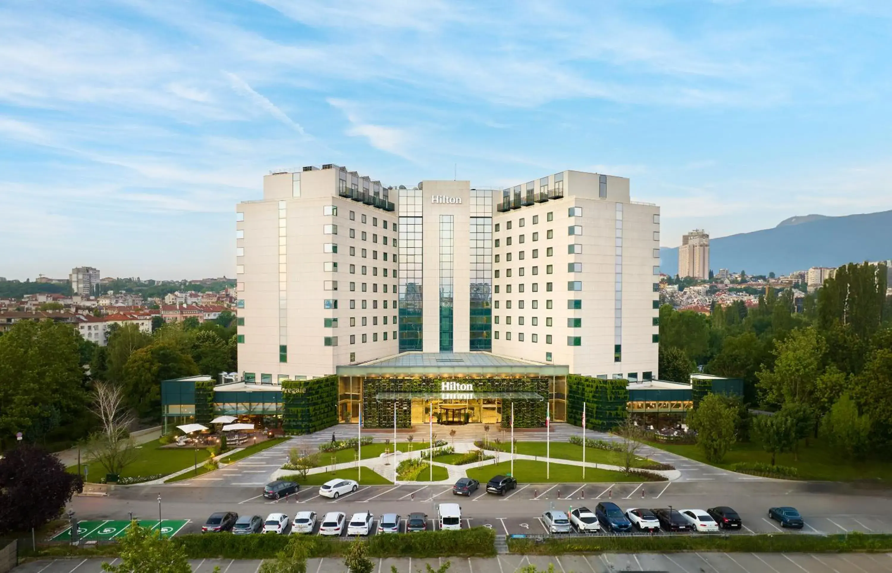 Property building in Hilton Sofia Property building in Hilton Sofia