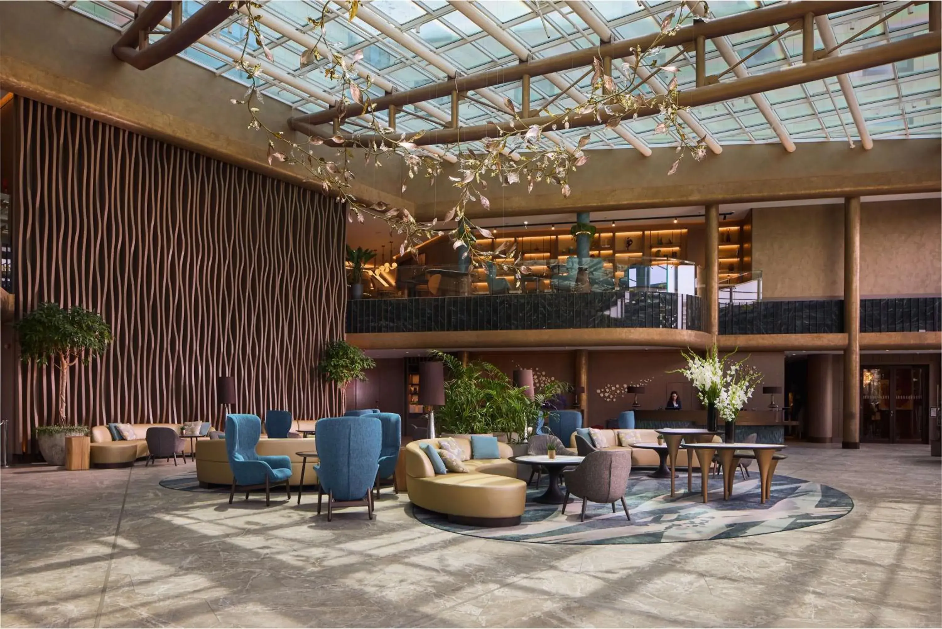 Lobby or reception in Hilton Sofia Lobby or reception in Hilton Sofia