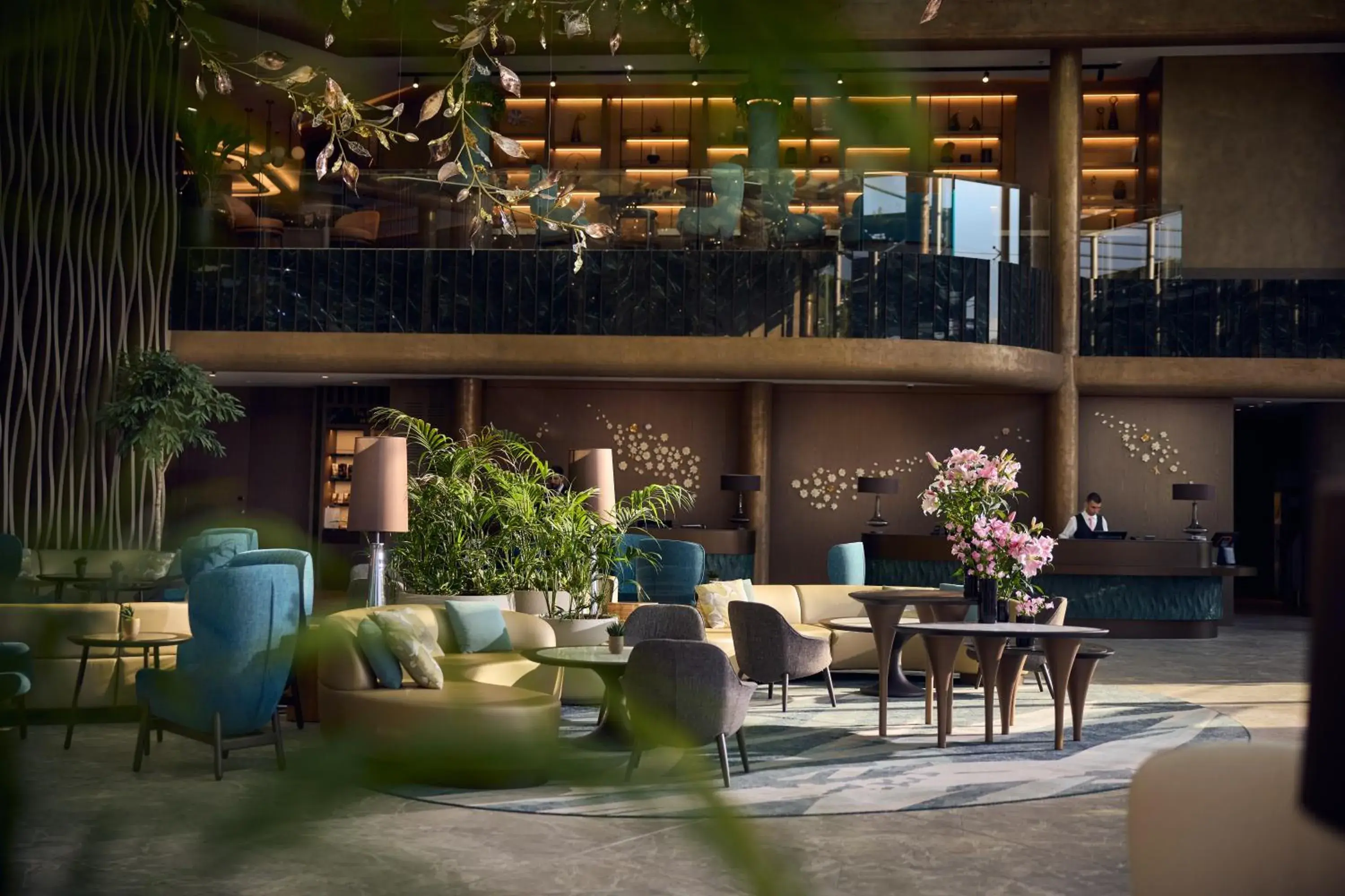 Lobby or reception in Hilton Sofia Lobby or reception in Hilton Sofia