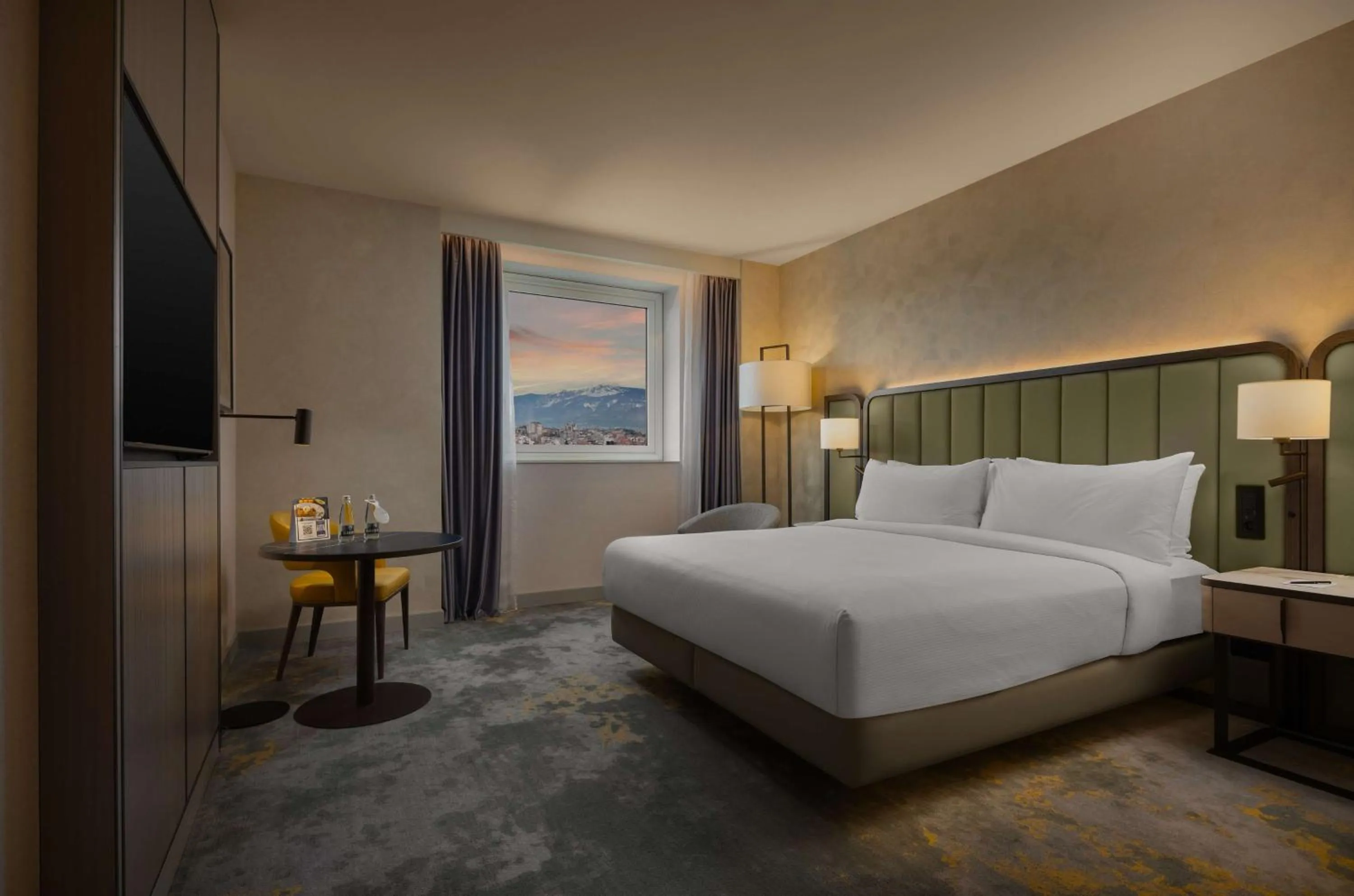 TV and multimedia, Bed in Hilton Sofia