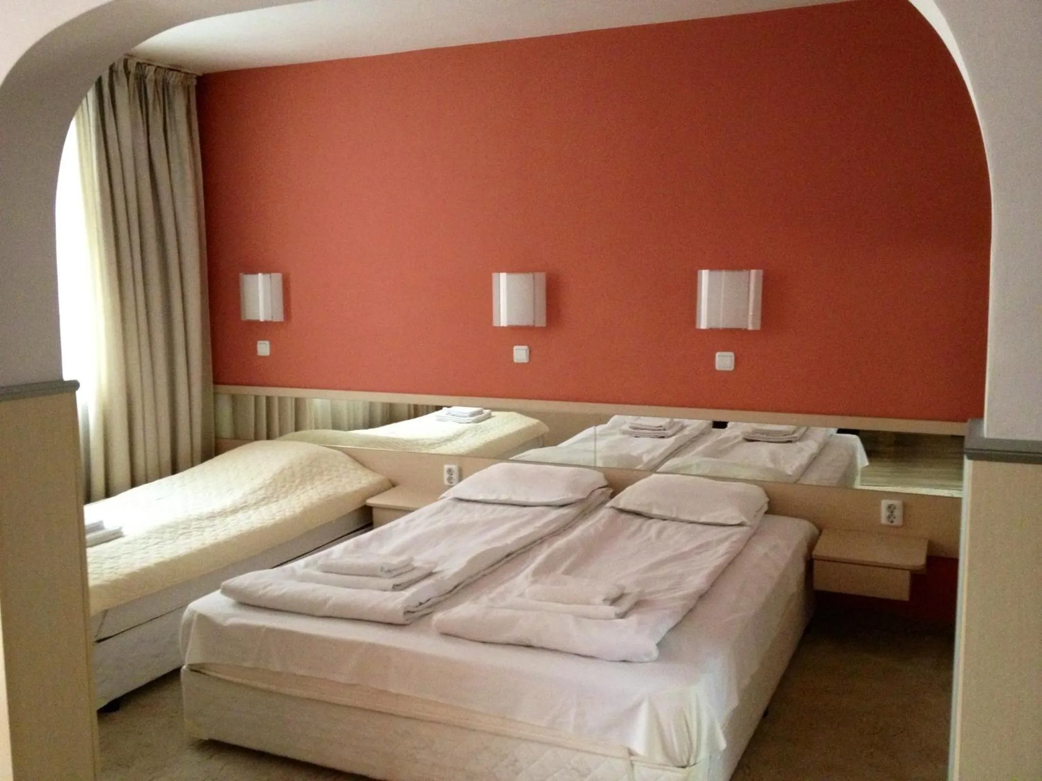 Bed in Family Hotel Gran Ivan