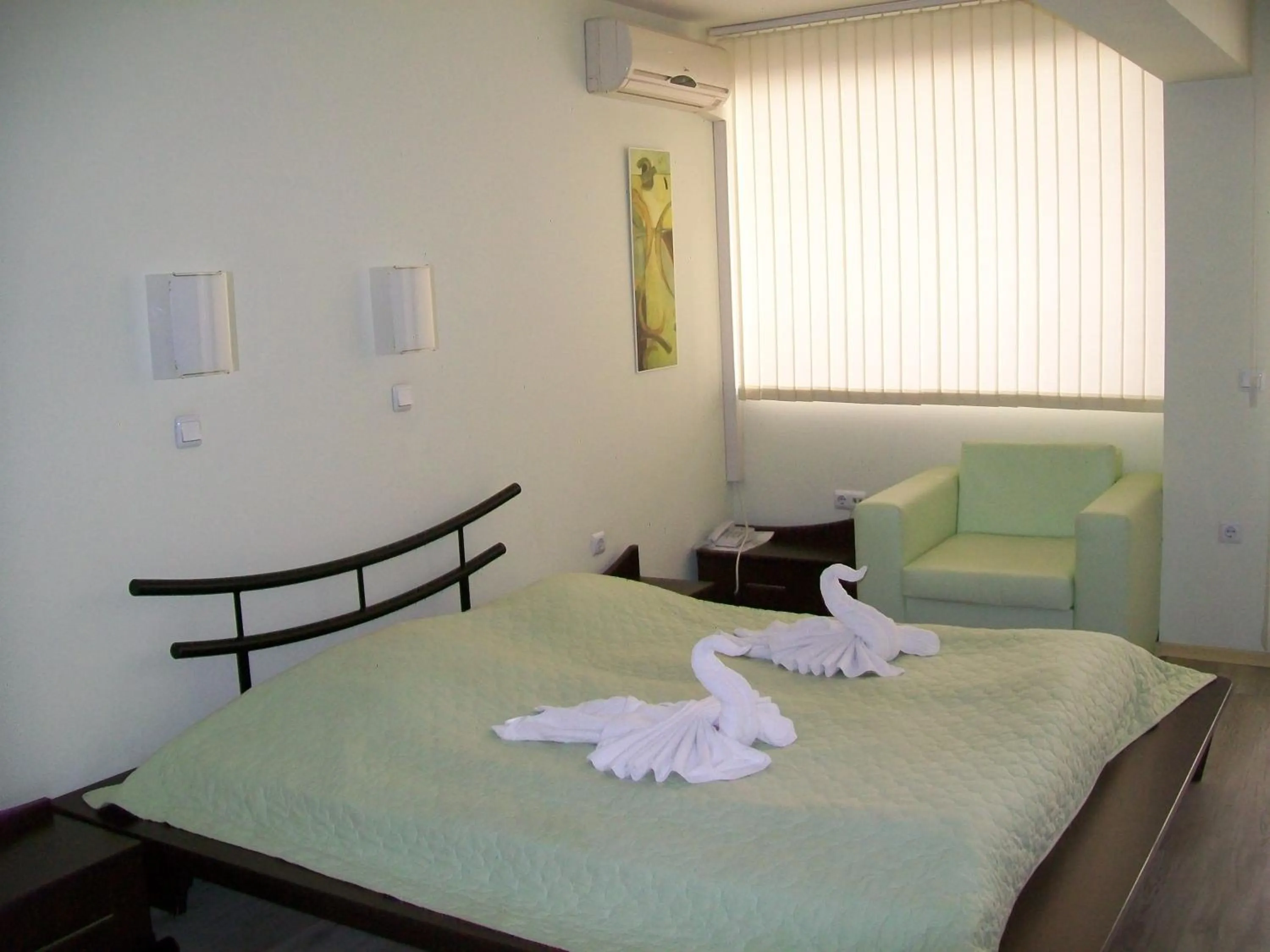 Bed in Family Hotel Gran Ivan