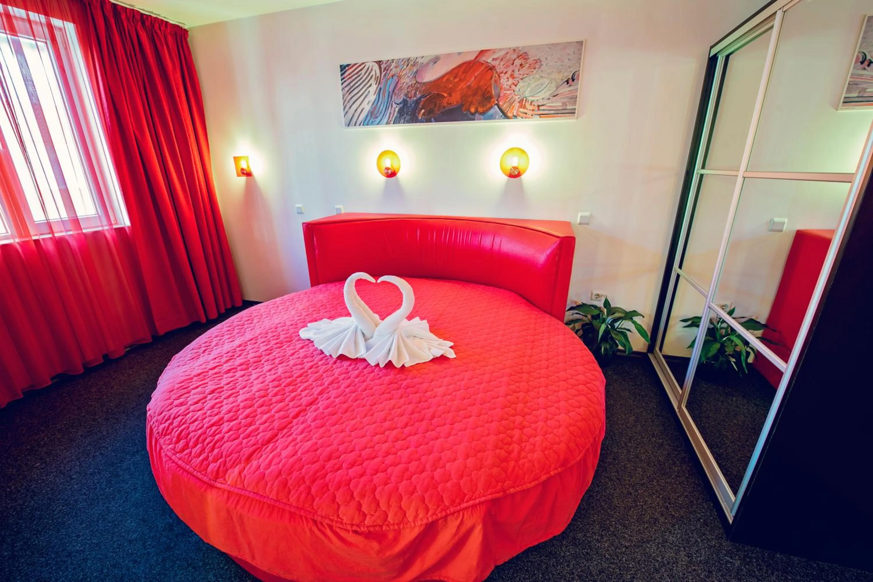 Bed in Family Hotel Gran Ivan