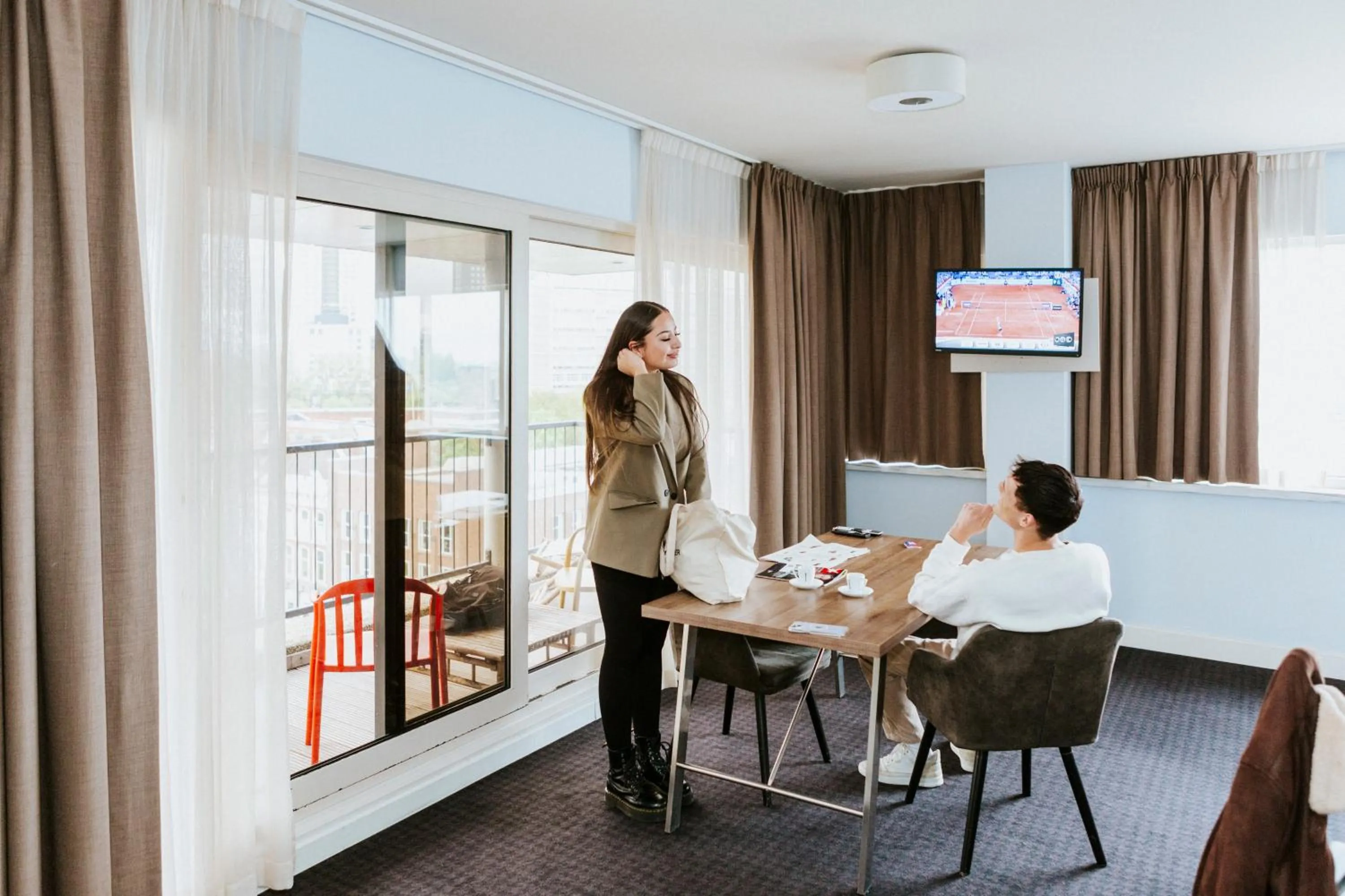 Balcony/Terrace in Rotterdam Teleport Hotel