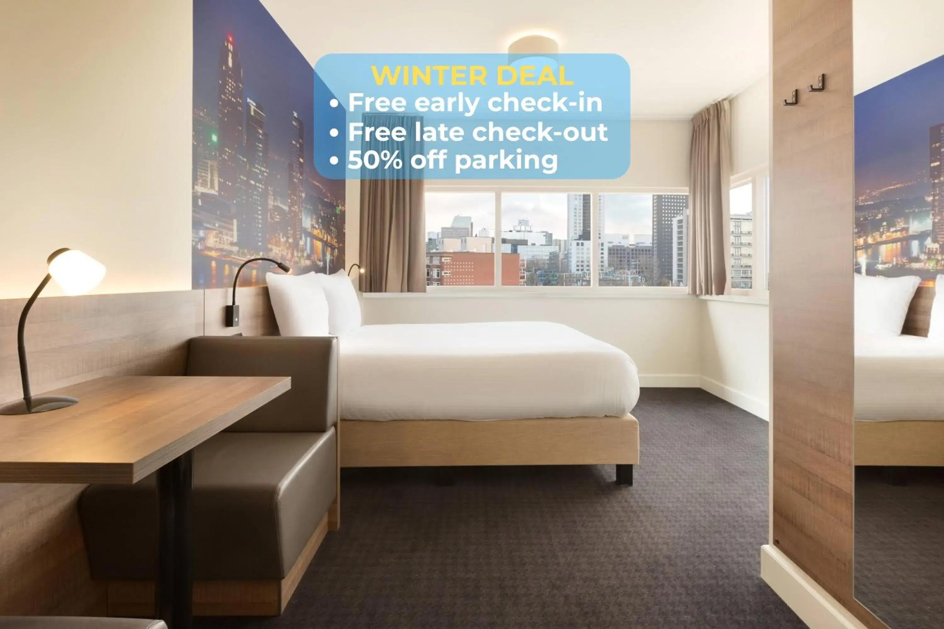 Photo of the whole room, Bed in Rotterdam Teleport Hotel Photo of the whole room, Bed in Rotterdam Teleport Hotel