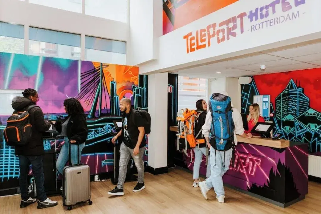 Property building in Rotterdam Teleport Hotel Property building in Rotterdam Teleport Hotel