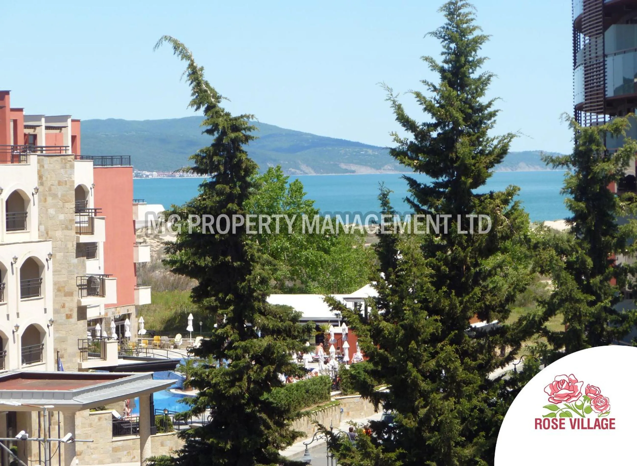 Sea view in Apartment Tourist Complex Rose Village