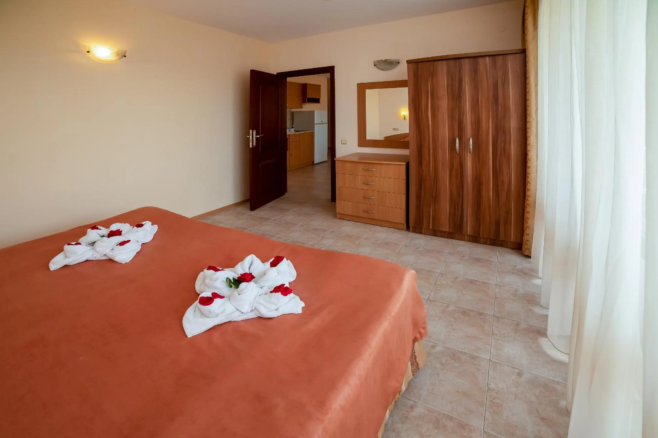 Bed in Apartment Tourist Complex Rose Village