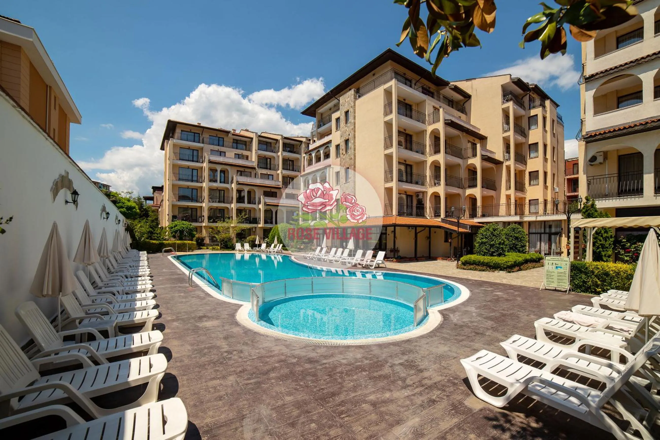 Patio in Apartment Tourist Complex Rose Village