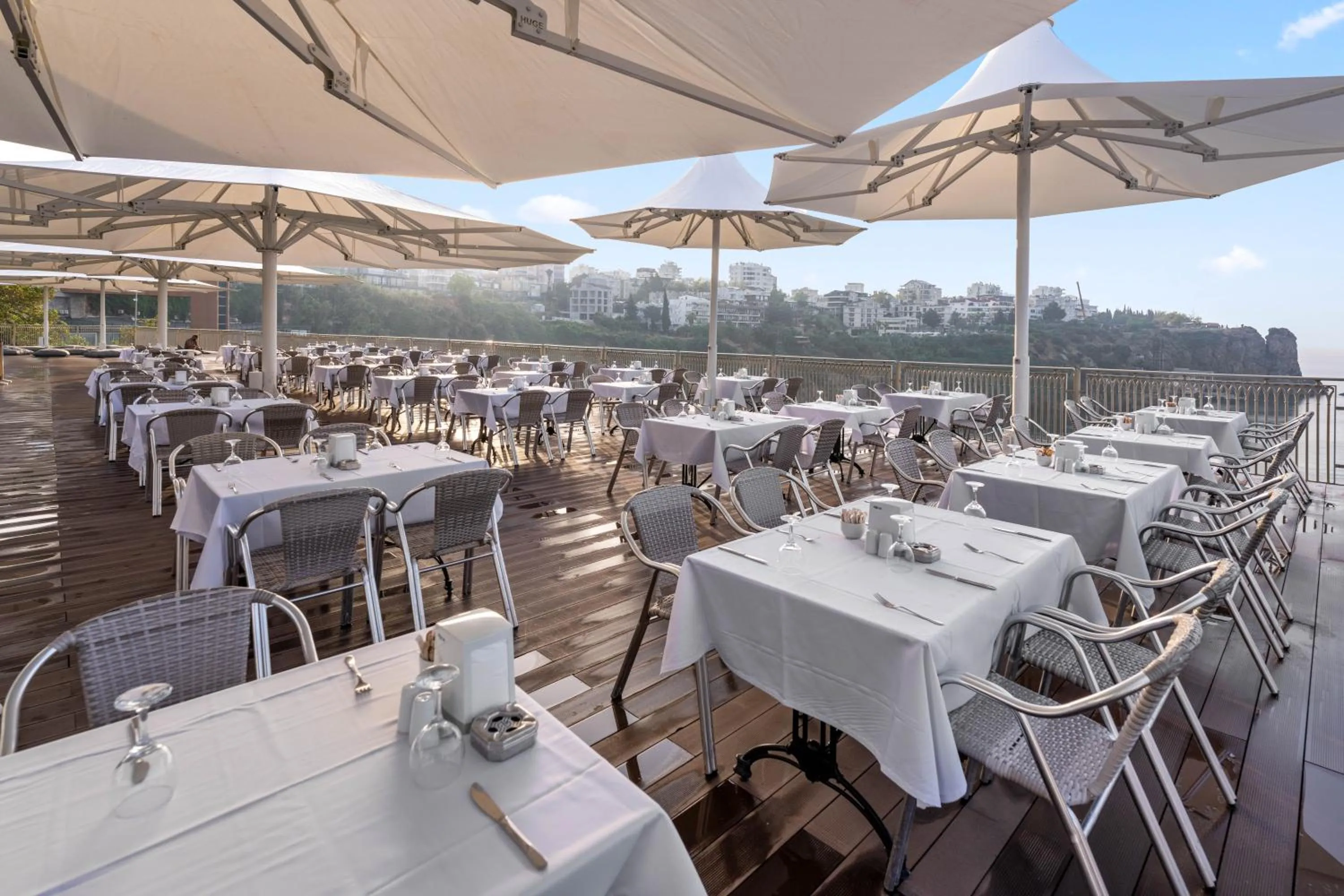 Patio in Falcon Hotel