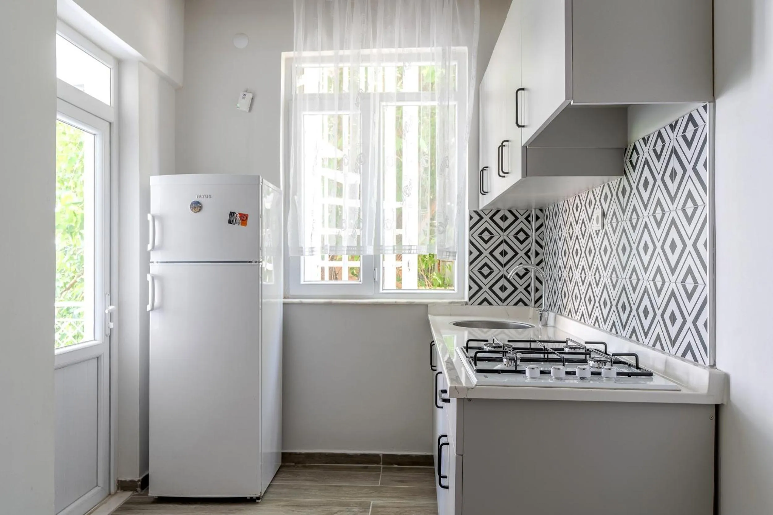 Kitchen or kitchenette in Tunali Apart Hotel