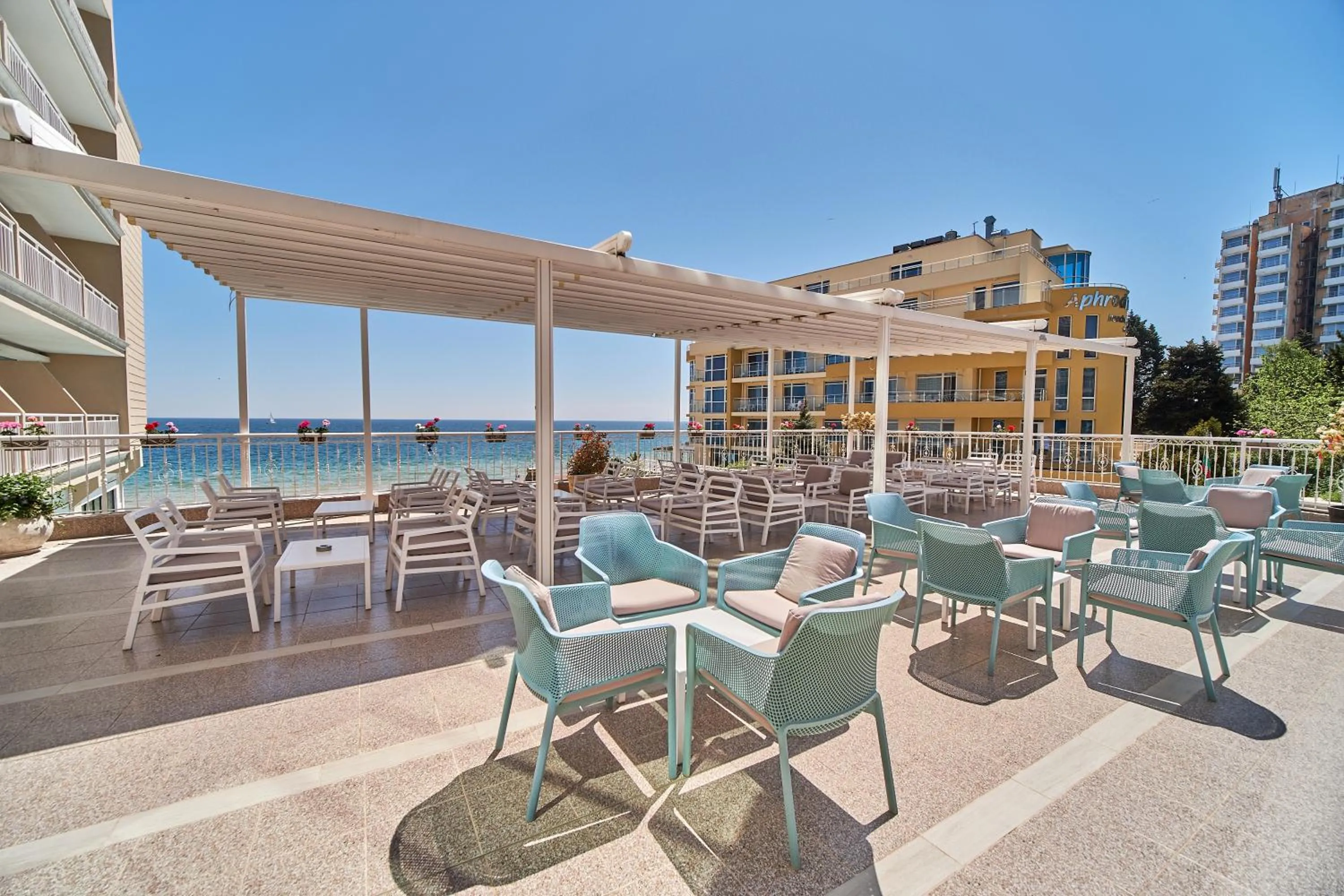 Lounge or bar in Bilyana Beach Hotel- Adults only