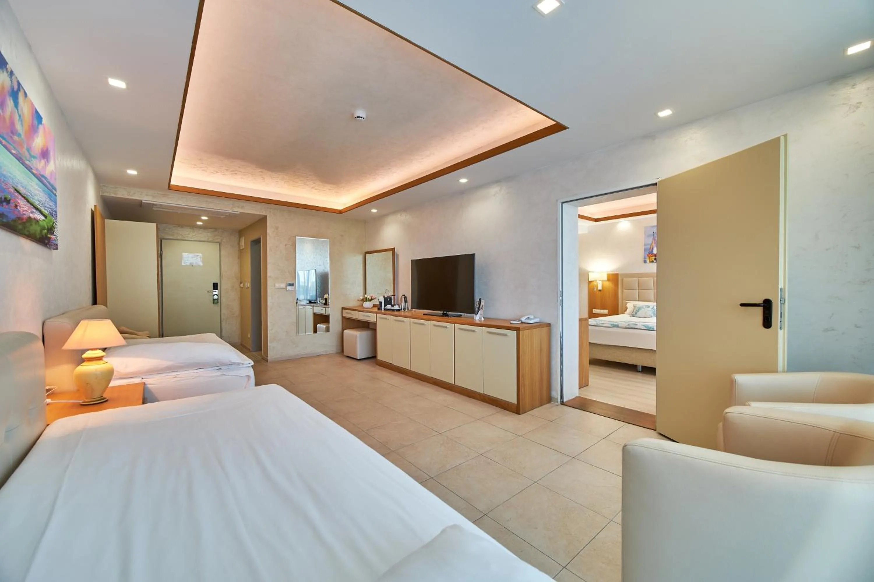 Photo of the whole room, Bed in Bilyana Beach Hotel- Adults only