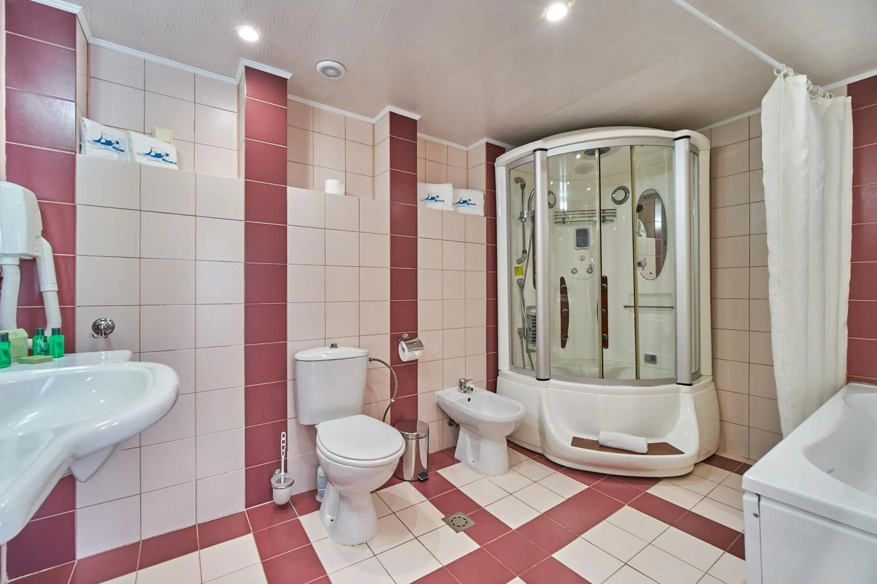 Bathroom in Bilyana Beach Hotel- Adults only