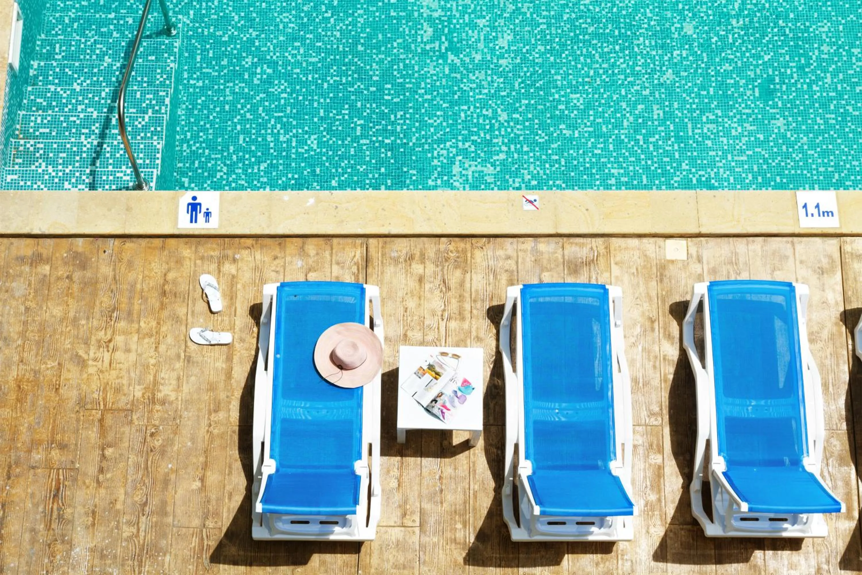 Swimming pool in Bilyana Beach Hotel- Adults only