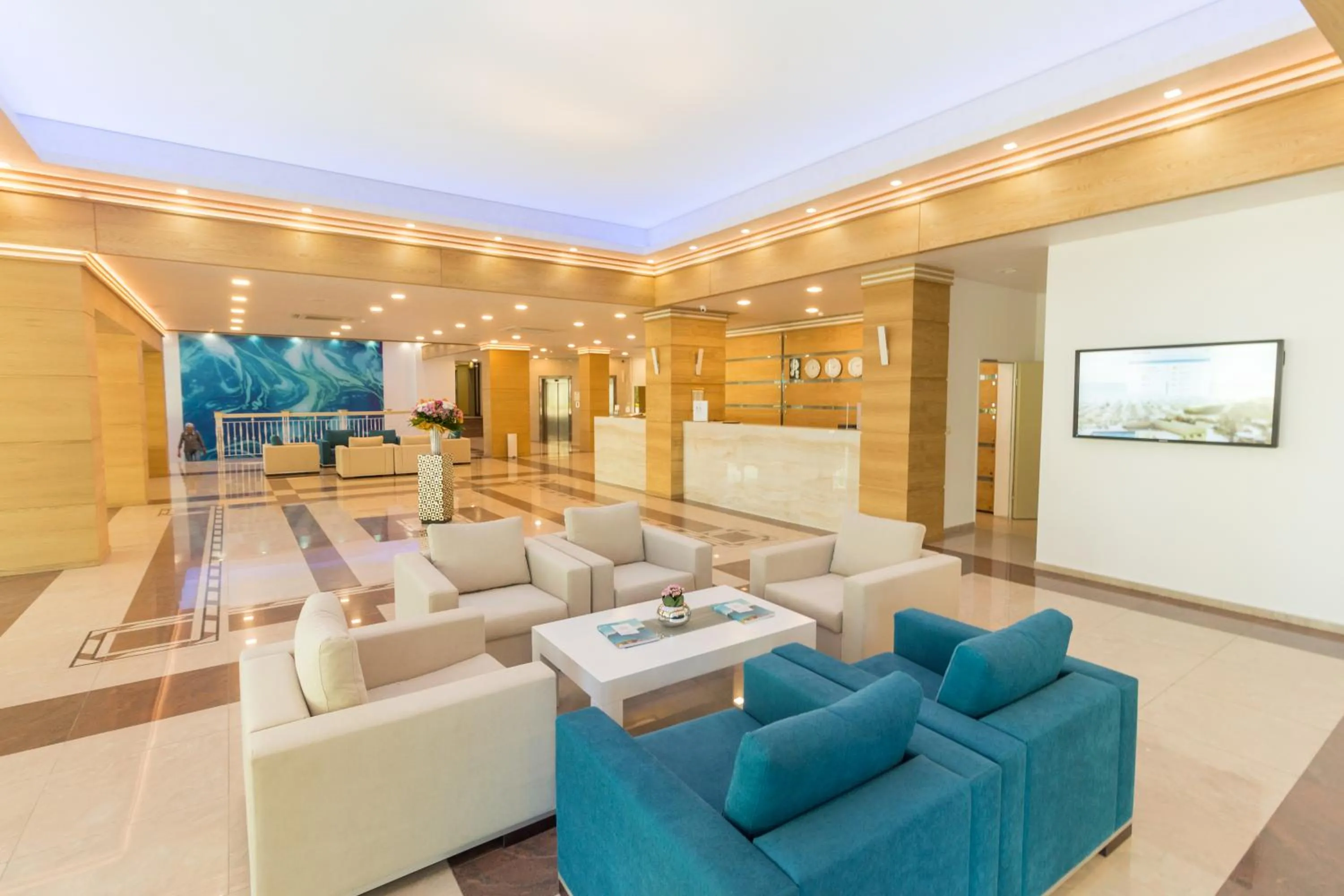 Lobby or reception in Bilyana Beach Hotel- Adults only