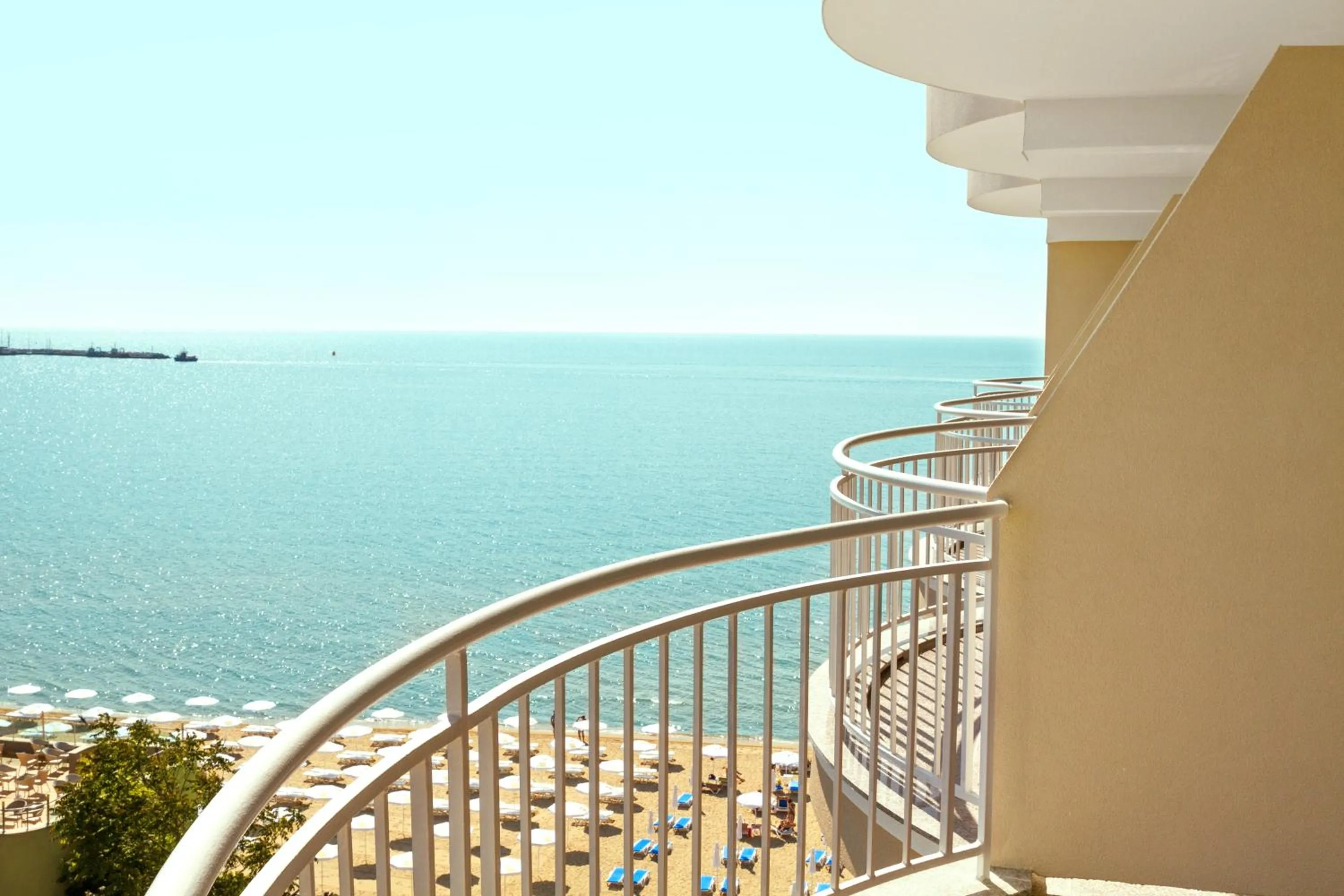 Balcony/Terrace in Bilyana Beach Hotel- Adults only