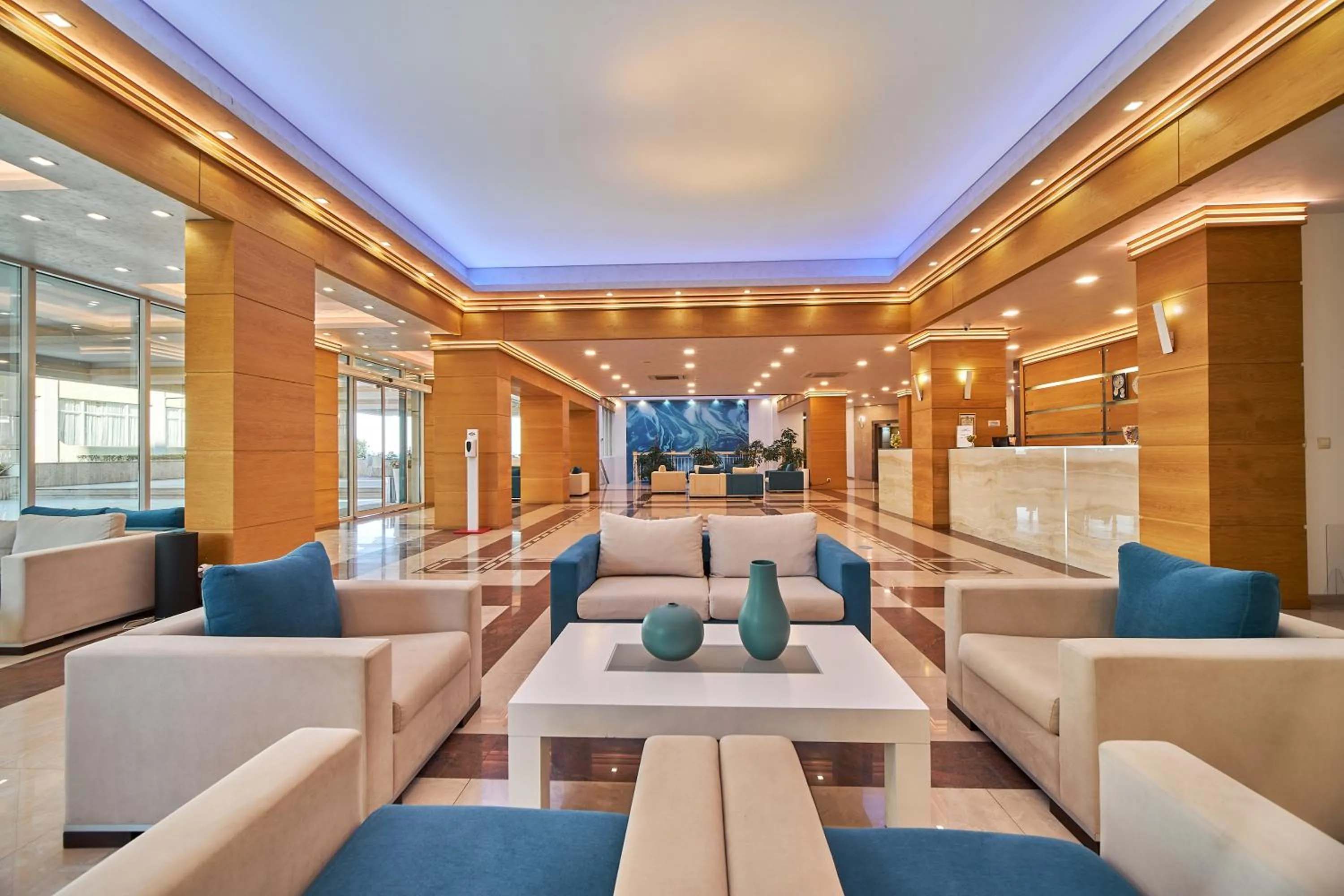 Lobby or reception in Bilyana Beach Hotel- Adults only