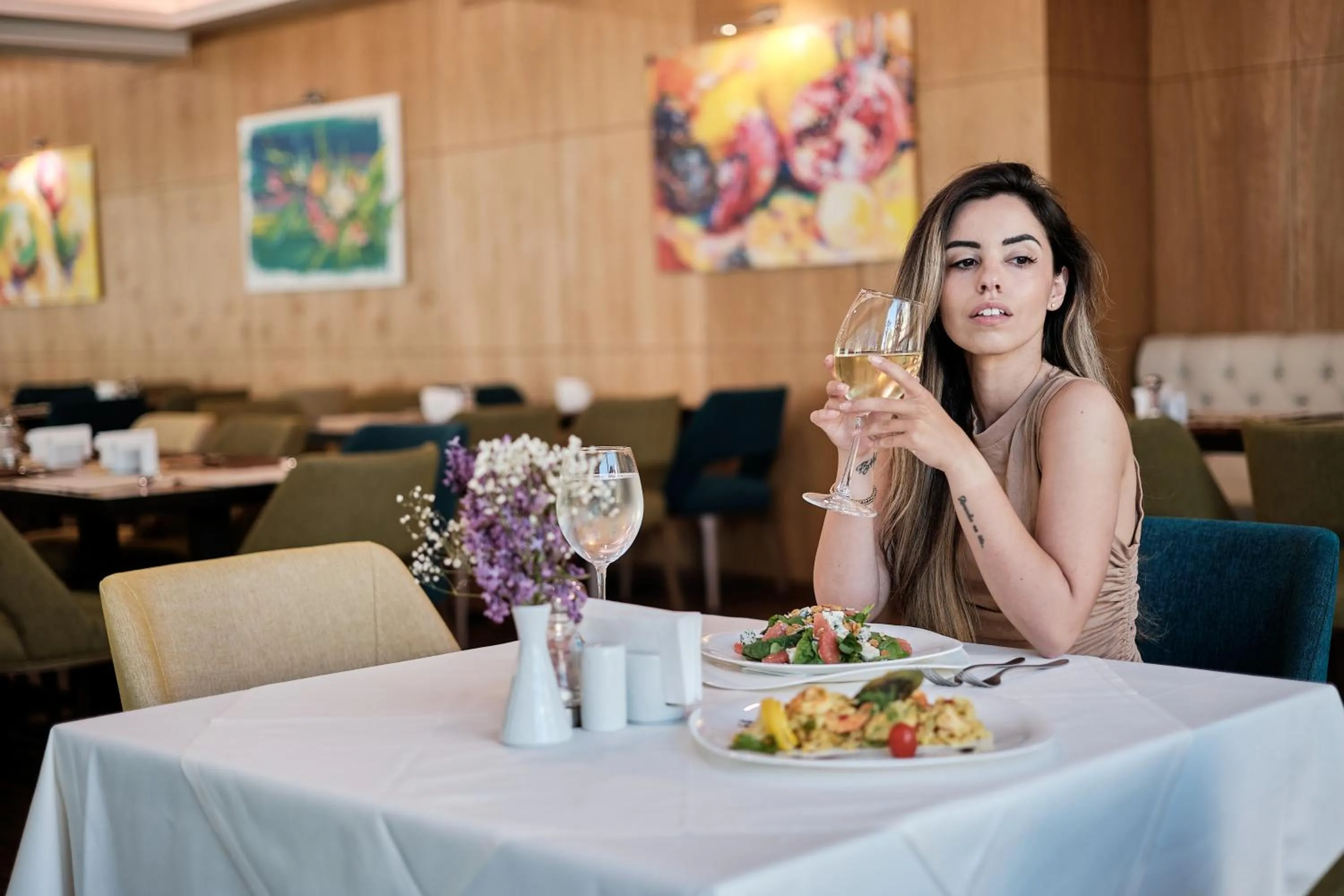 Restaurant/places to eat in Bilyana Beach Hotel- Adults only