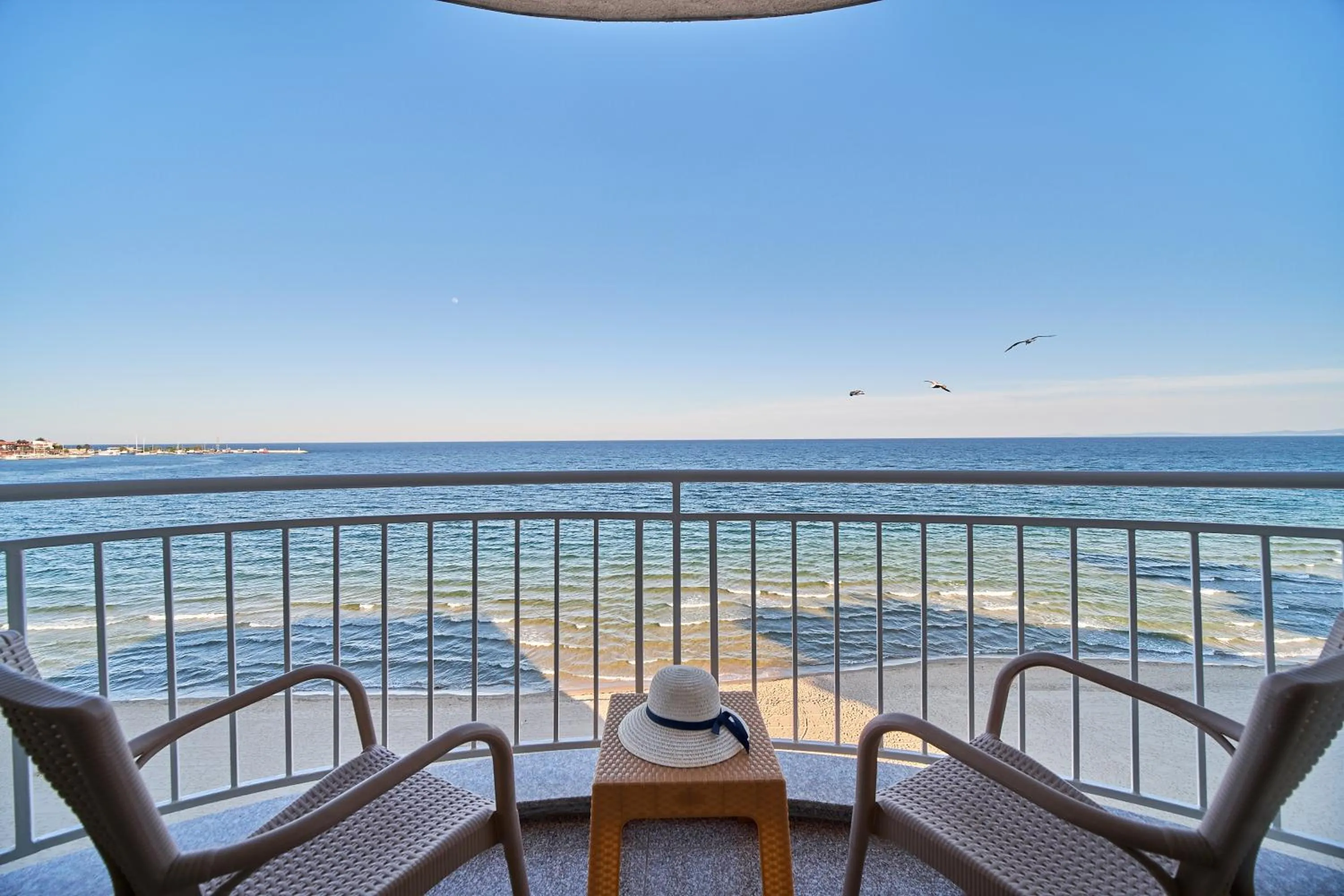 Balcony/Terrace in Bilyana Beach Hotel- Adults only
