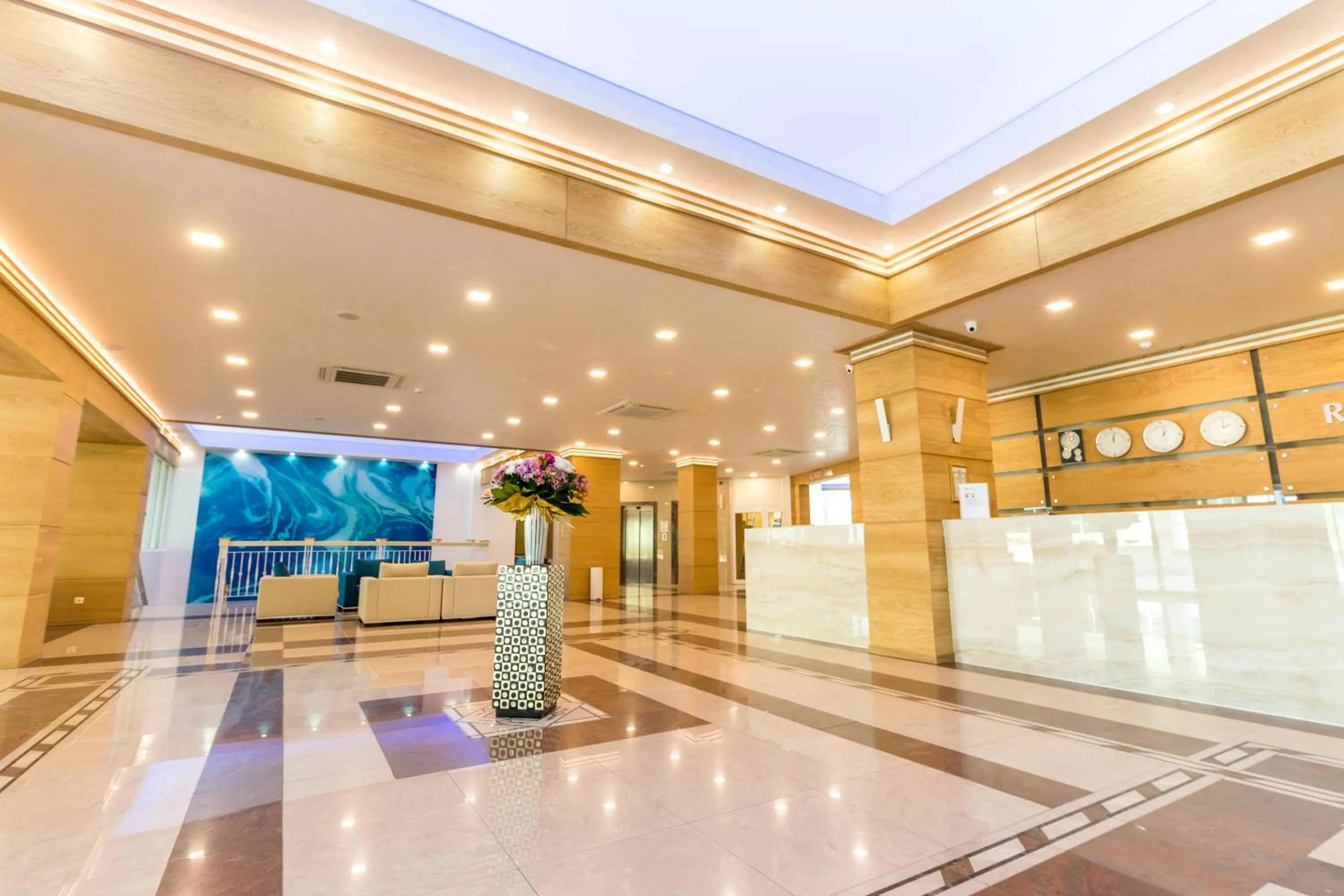 Lobby or reception in Bilyana Beach Hotel- Adults only