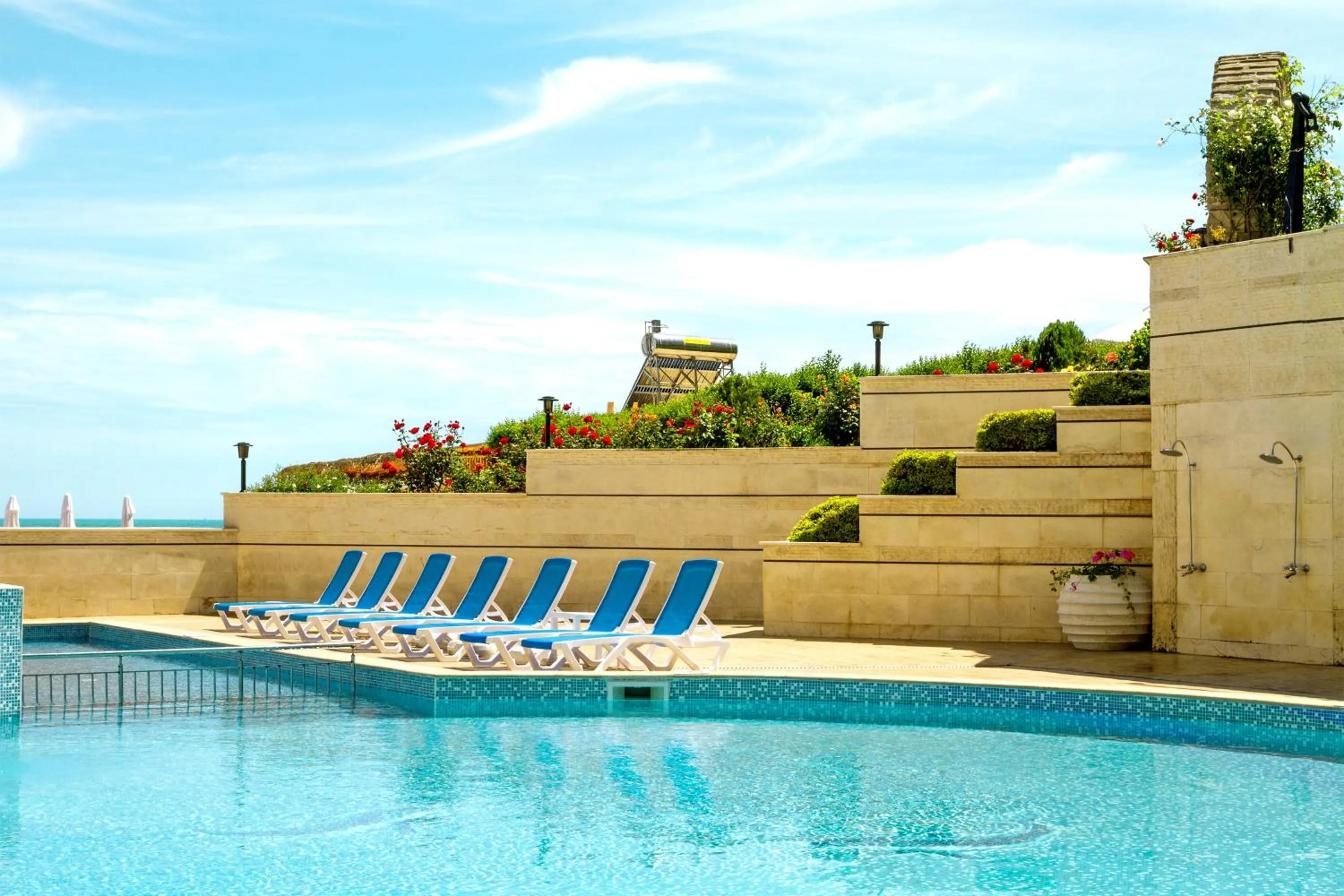 Swimming pool in Bilyana Beach Hotel- Adults only