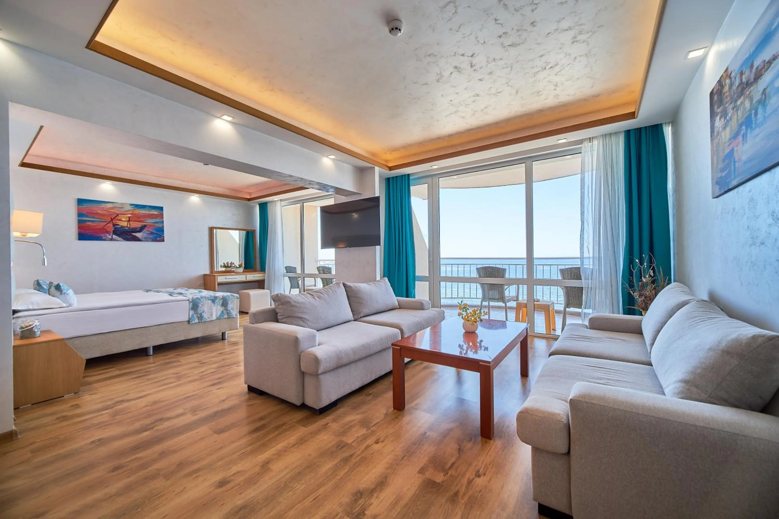 Living room in Bilyana Beach Hotel- Adults only