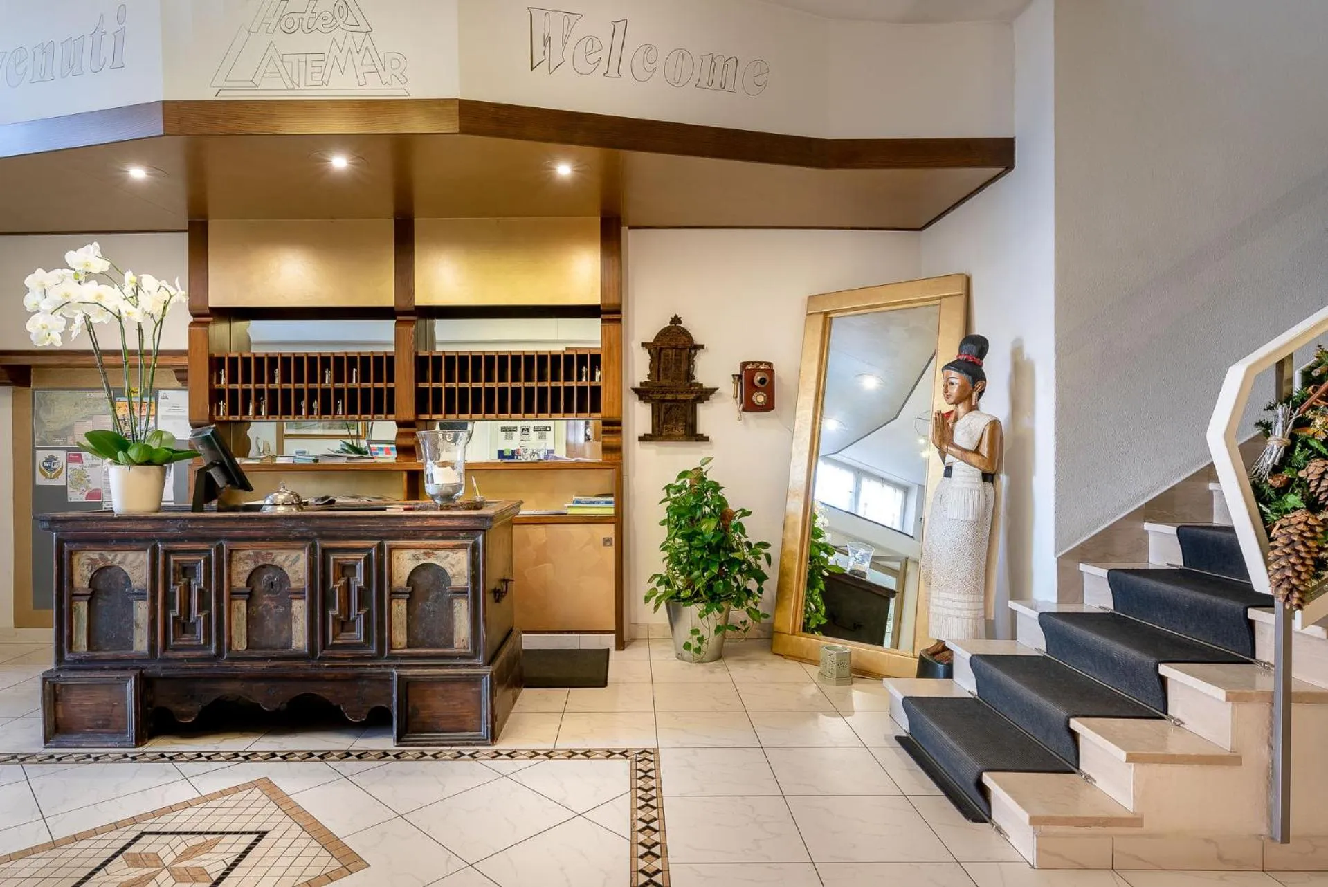 Lobby or reception in Hotel Latemar
