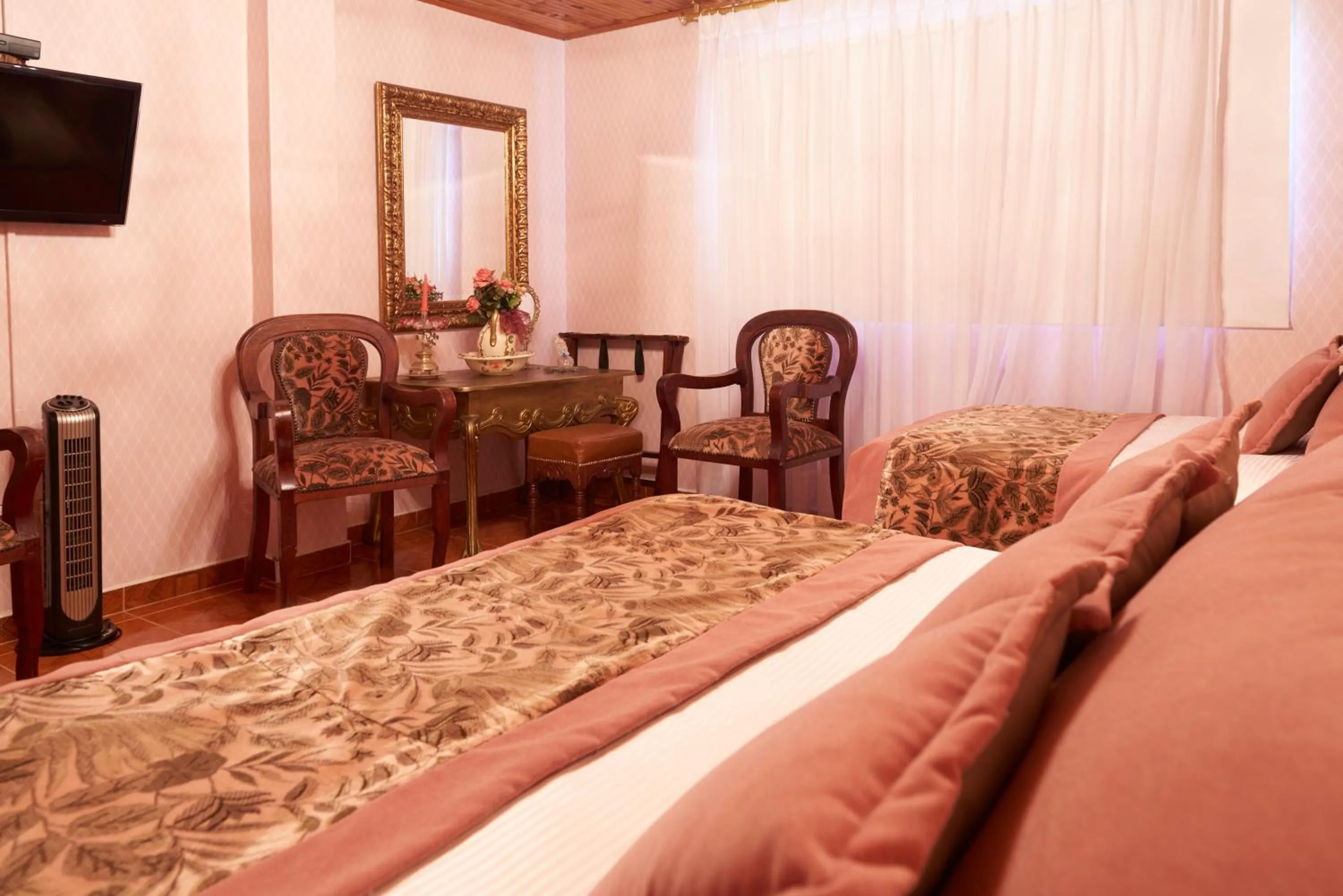 Bed in Finca Hotel Los Girasoles