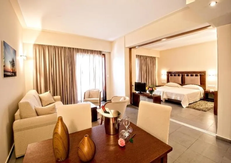 Photo of the whole room, Bed in Kymi Palace