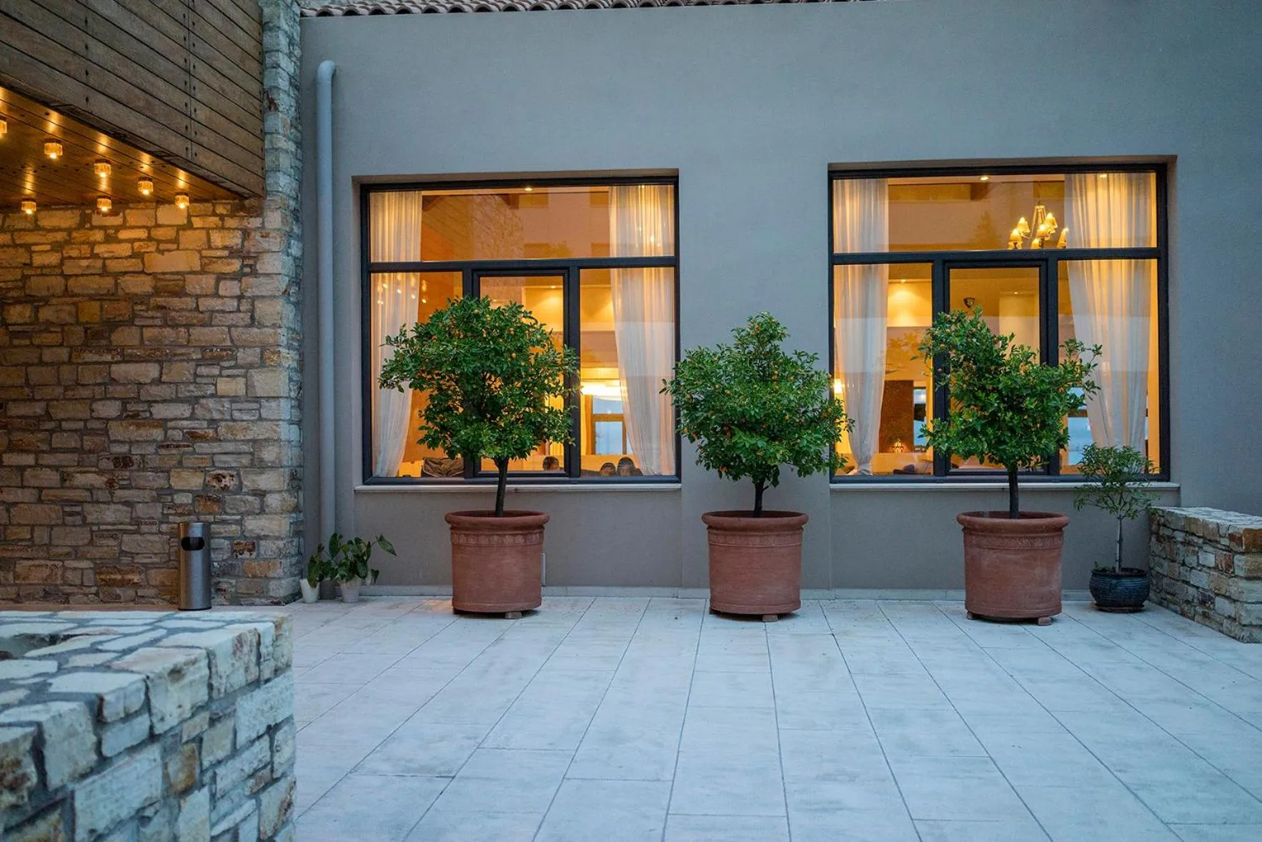 Facade/entrance in Kymi Palace