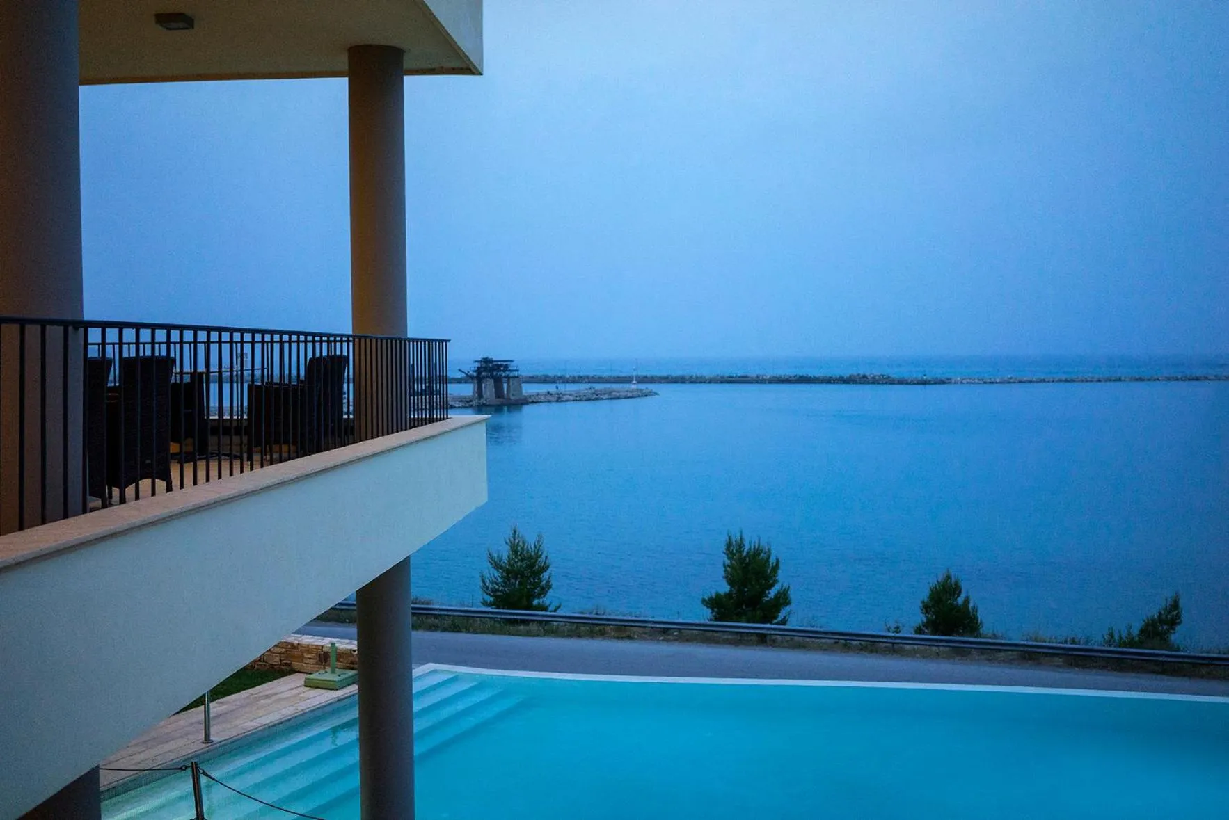 Pool view in Kymi Palace