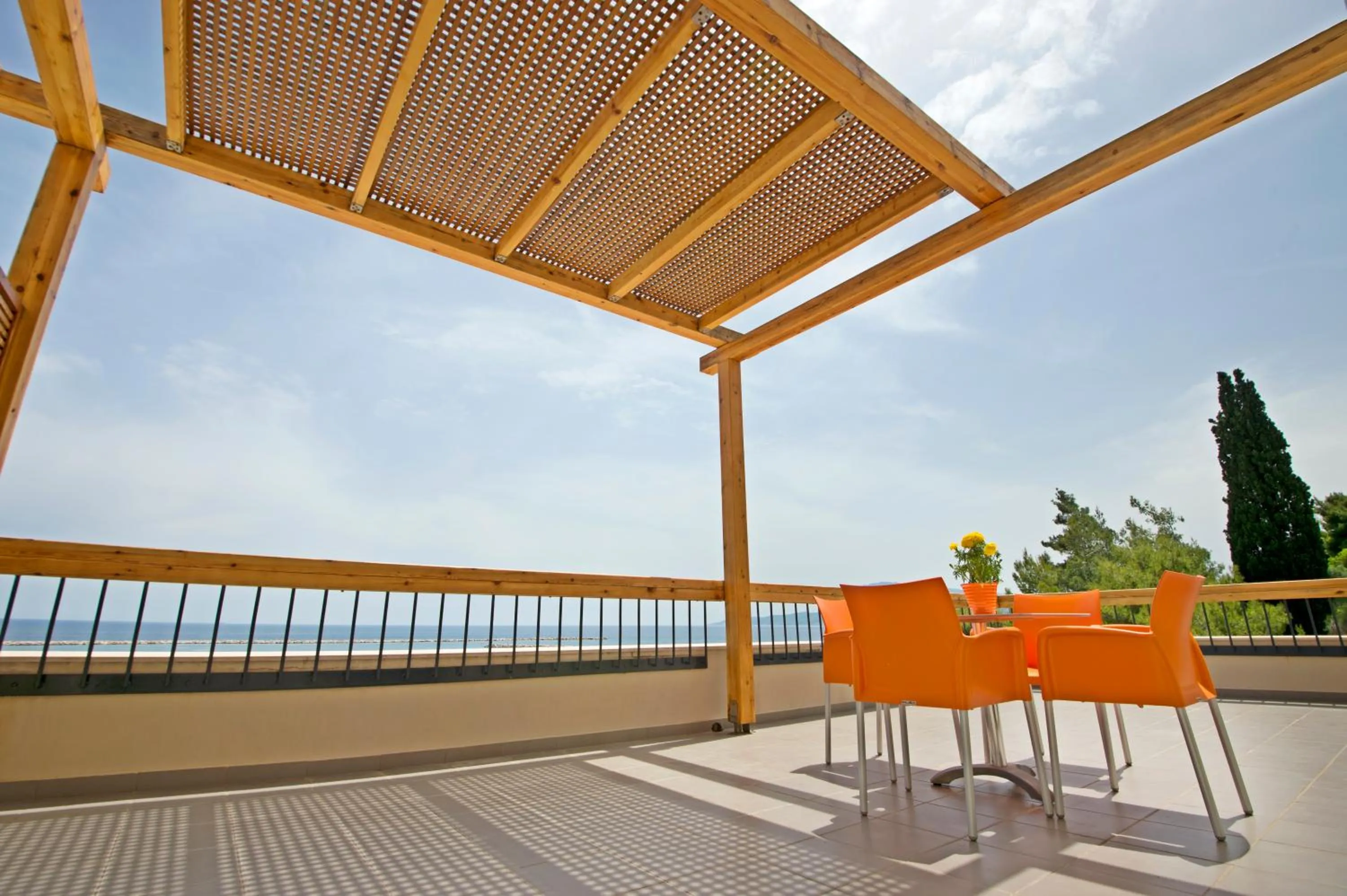 Balcony/Terrace in Kymi Palace