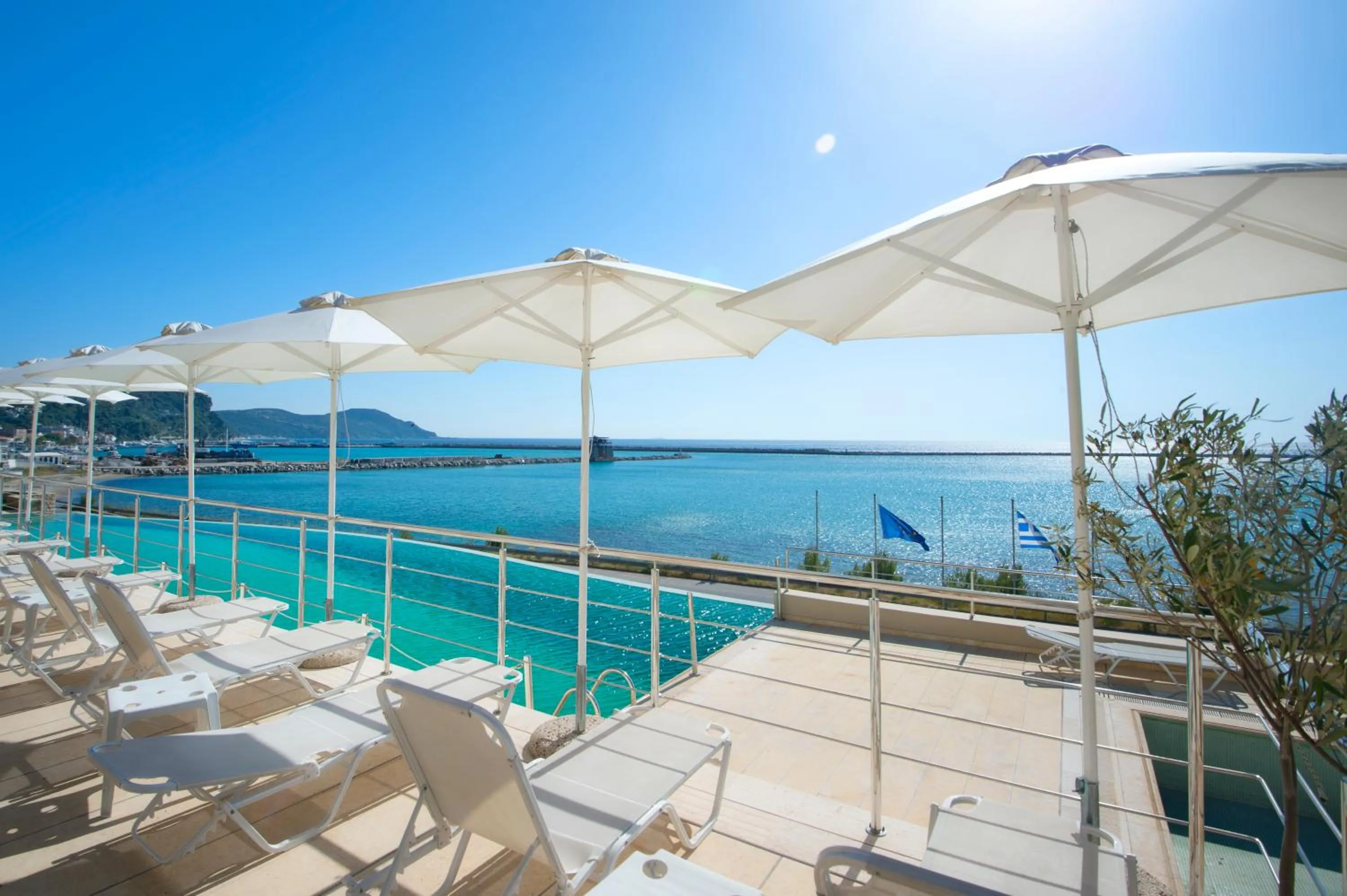 Pool view in Kymi Palace