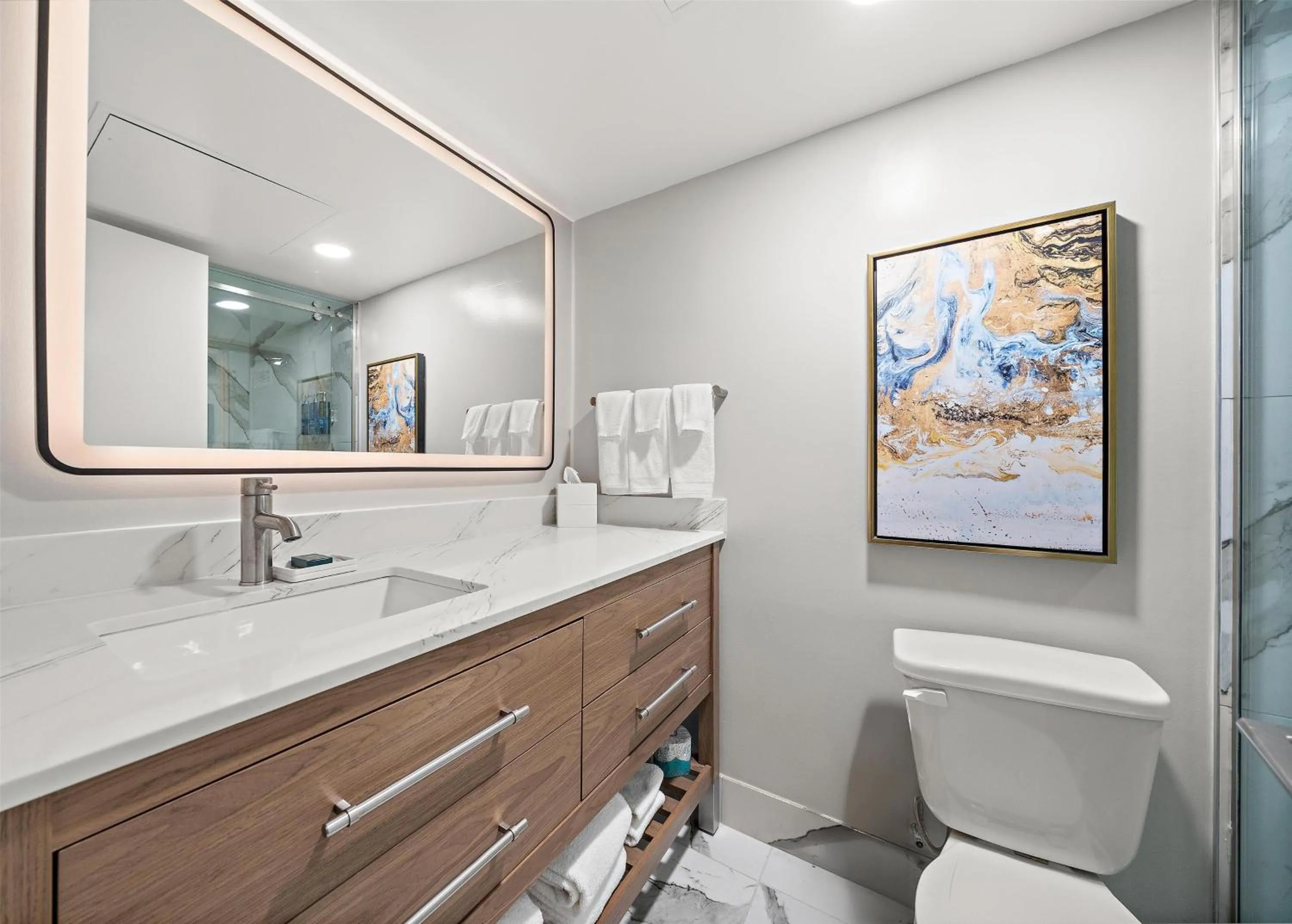 Bathroom in Hilton College Station & Conference Center