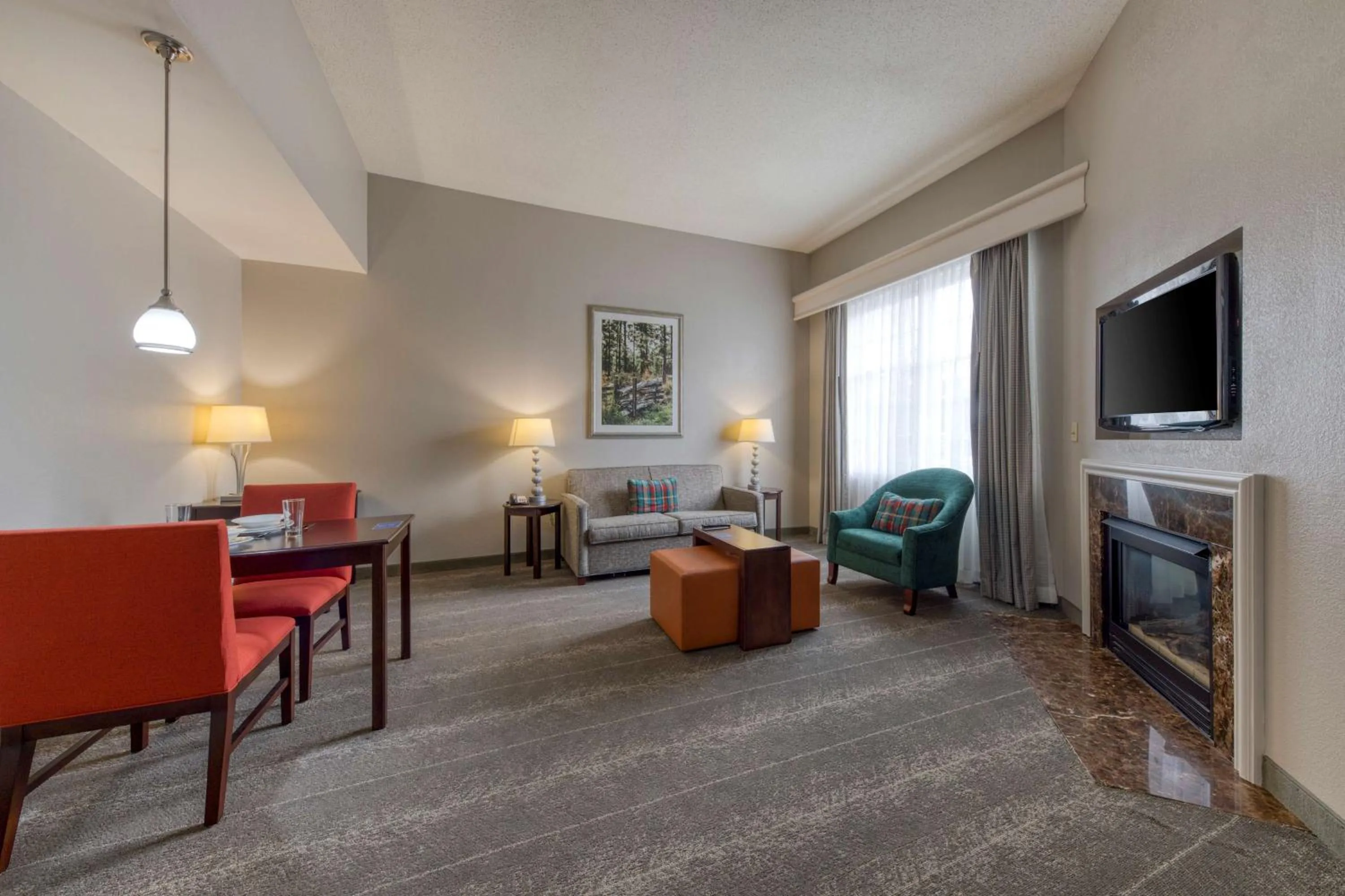 Living room in Homewood Suites by Hilton Olmsted Village