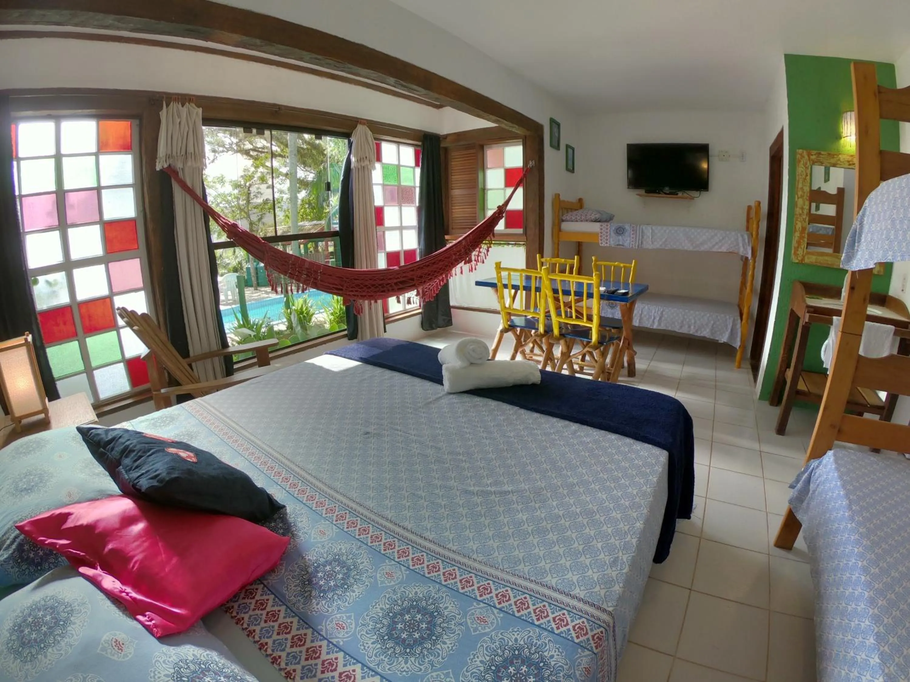 Photo of the whole room, Bed in Pousada Canoa Azul na Praia da Ferrugem