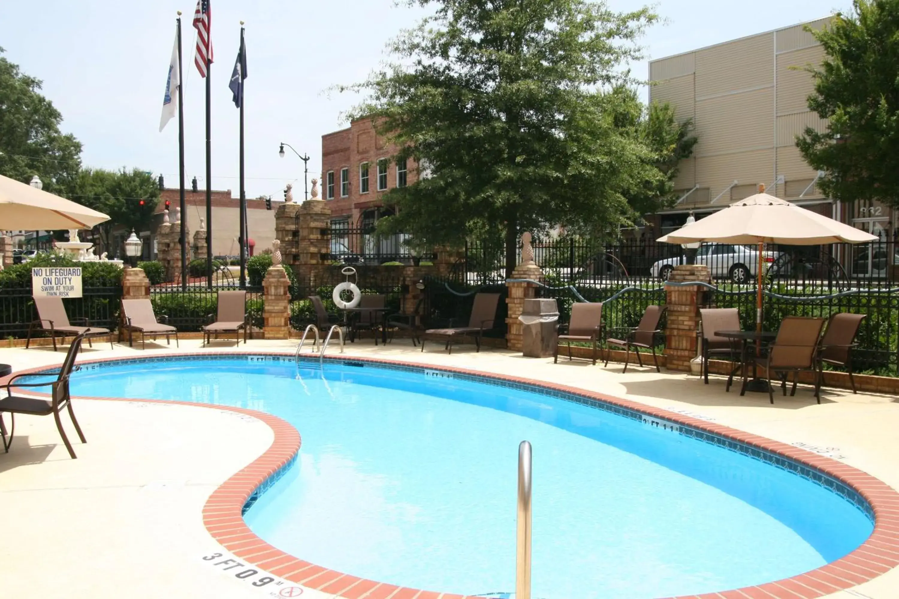 Pool view in Hampton Inn Newberry Opera House Pool view in Hampton Inn Newberry Opera House