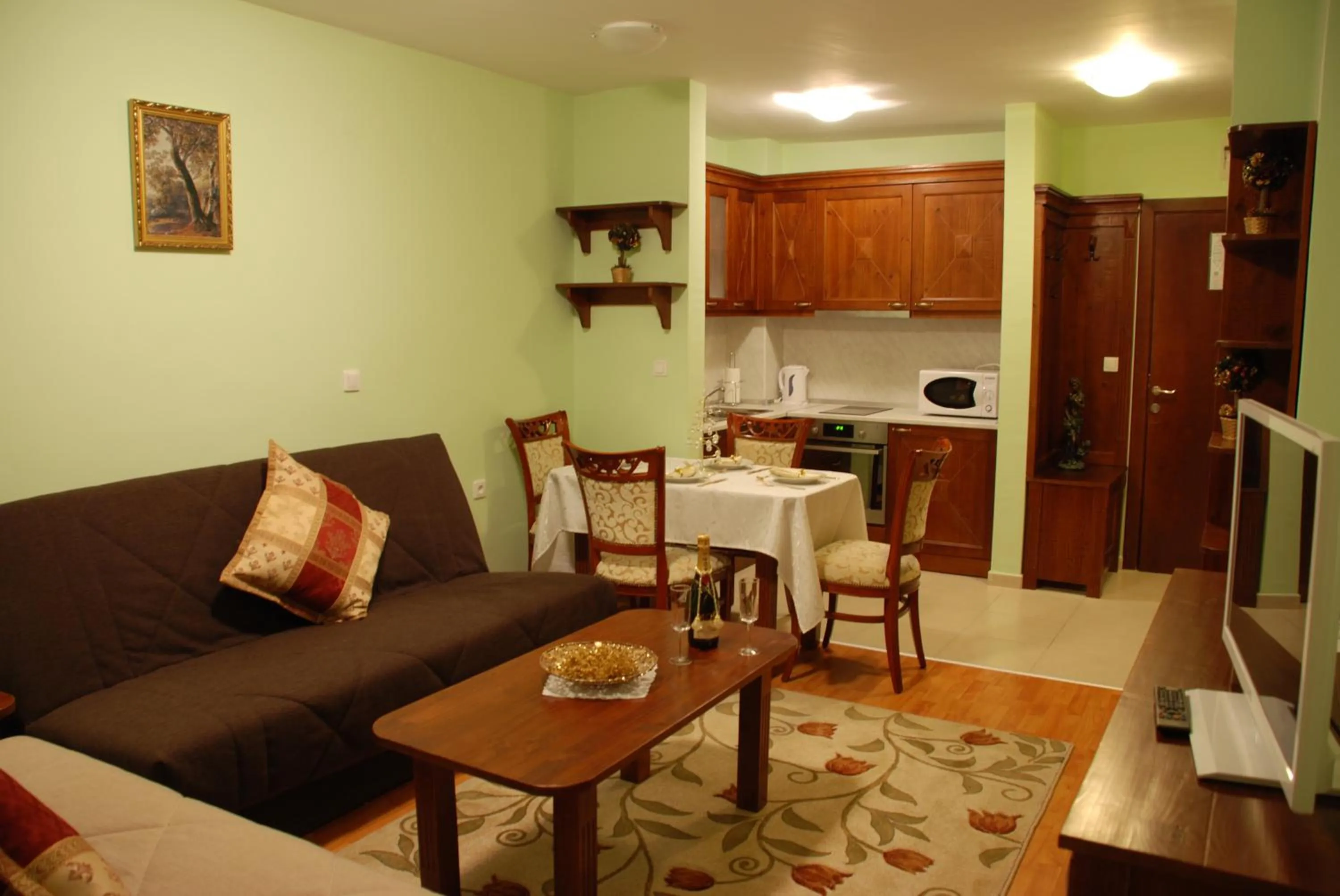 Kitchen or kitchenette in Elegant Lux Hotel